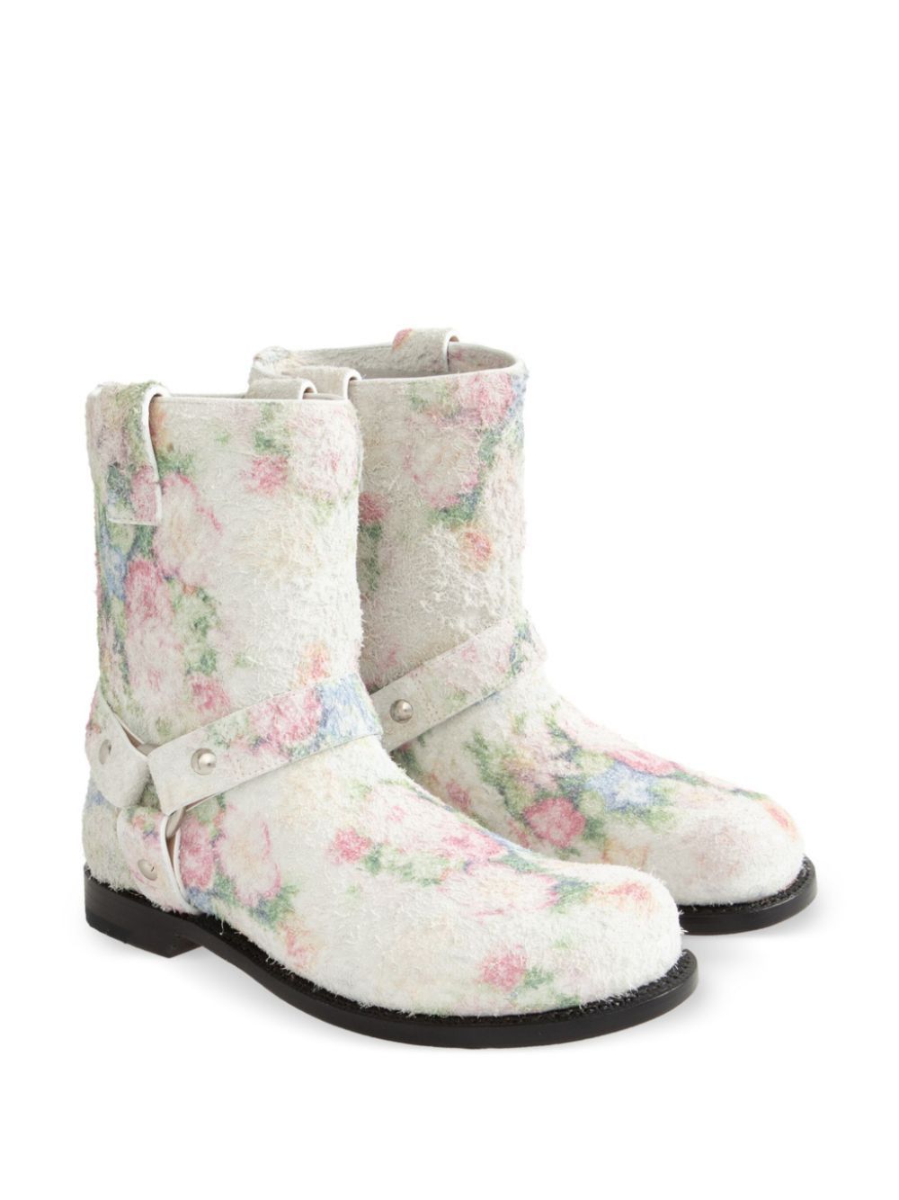 Loewe Campo Floral Print brushed boots Size US 6 / IT 36 - 2 Thumbnail