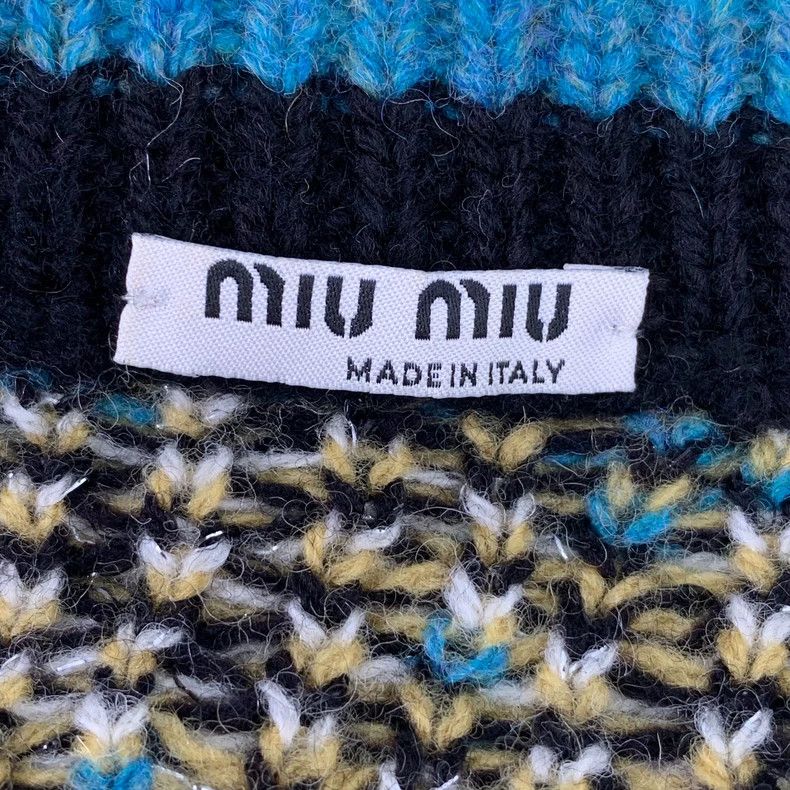 Miu Miu MiuMiu Colorful Floral Embroidered Wool Knit Vest Size US S / EU 44-46 / 1 - 5 Thumbnail