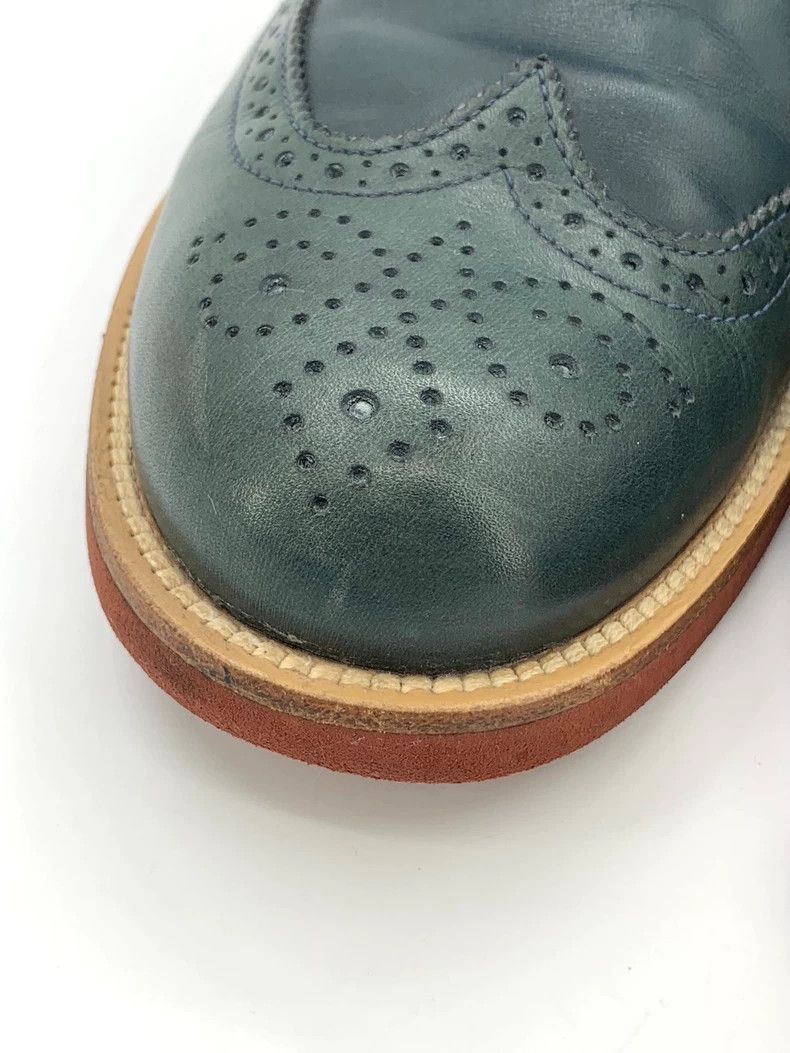 Tod's Tod's Size 40 Green Carved Laced Leather Shoes Size US 7 / EU 40 - 8 Thumbnail