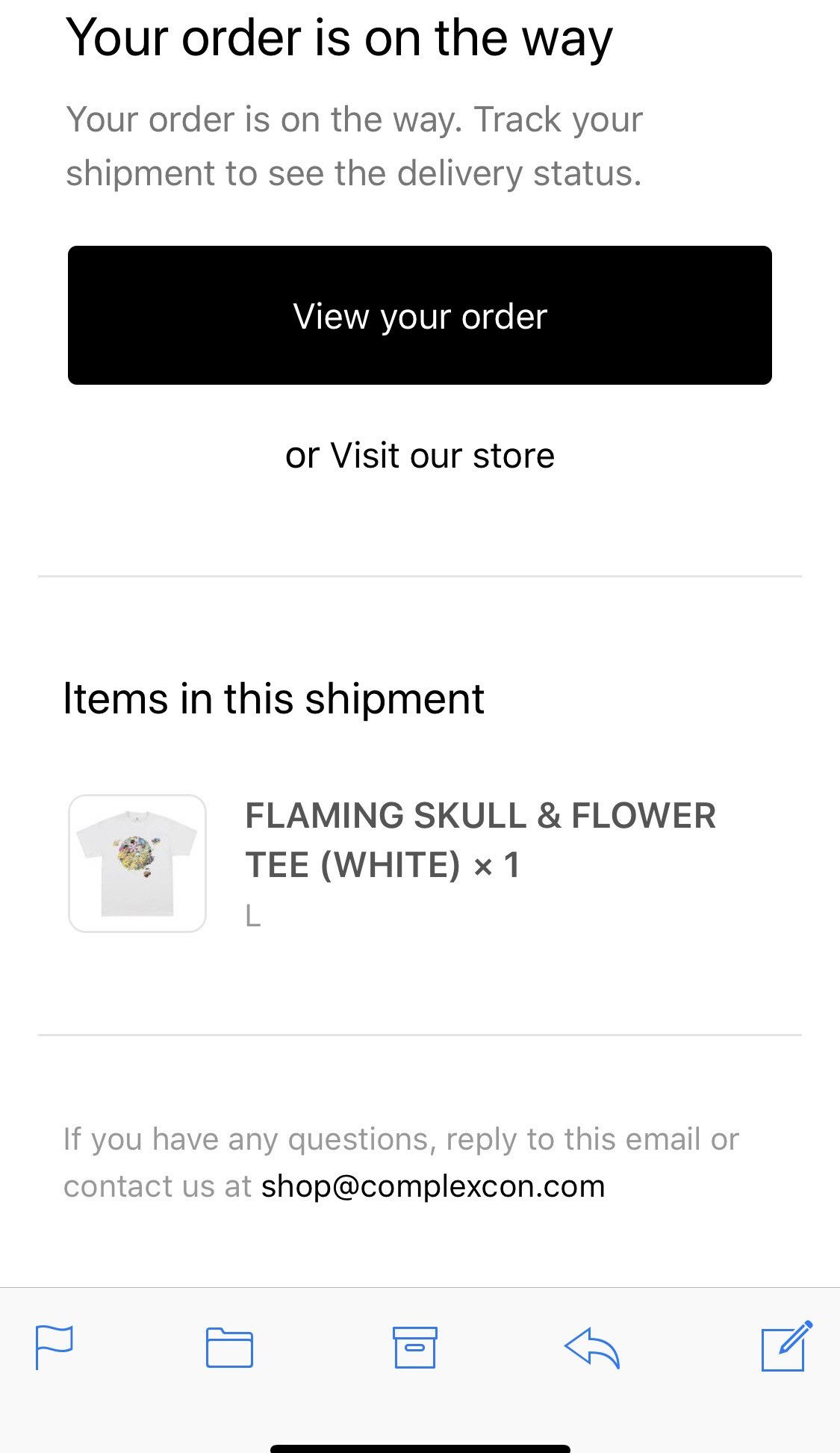 Takashi Murakami Complexcon Flaming Skull & Flower Tee White Size US L / EU 52-54 / 3 - 2 Thumbnail