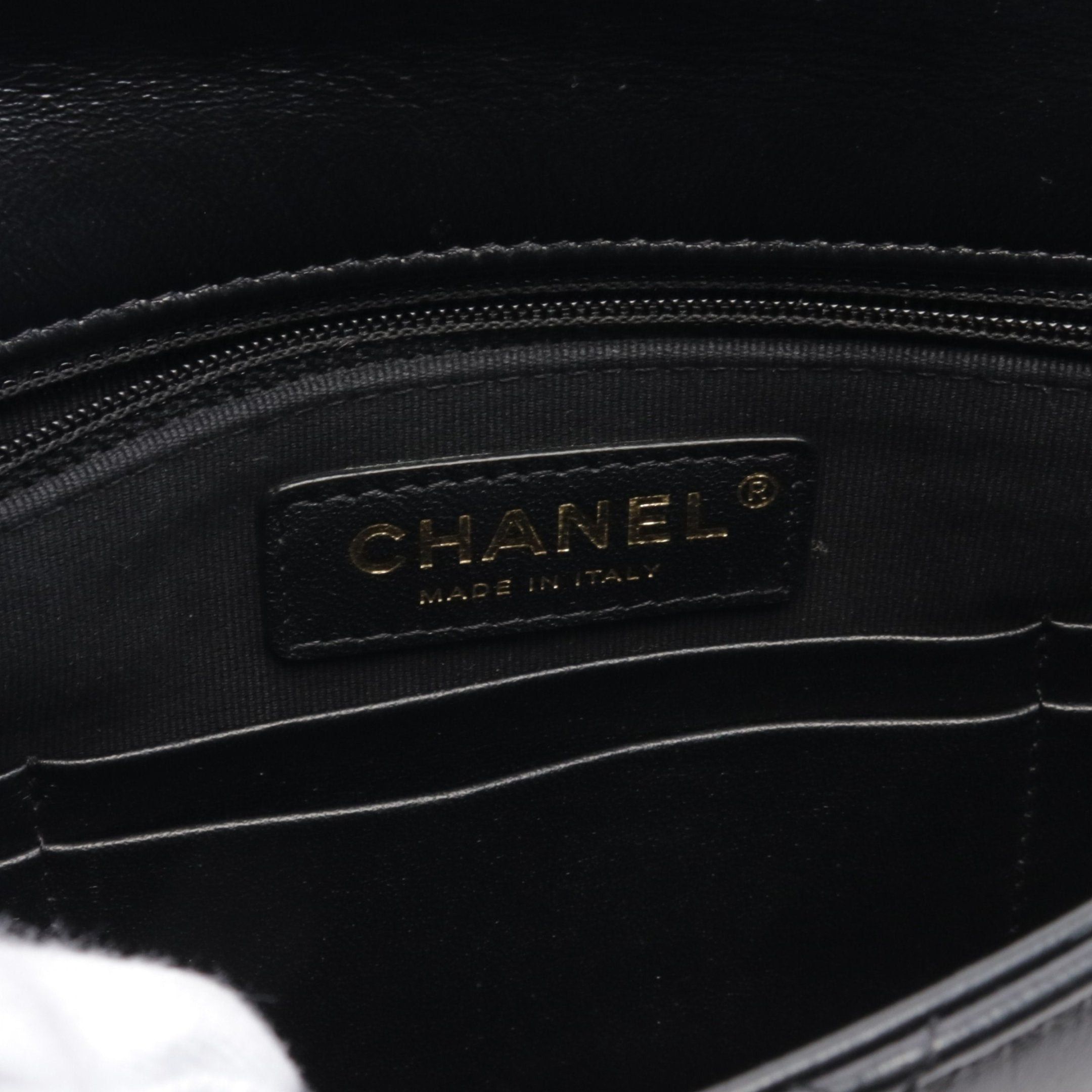Chanel Chanel Matelasse Chain Shoulder Bag Leather Black Gold Hardware Size ONE SIZE - 4 Thumbnail