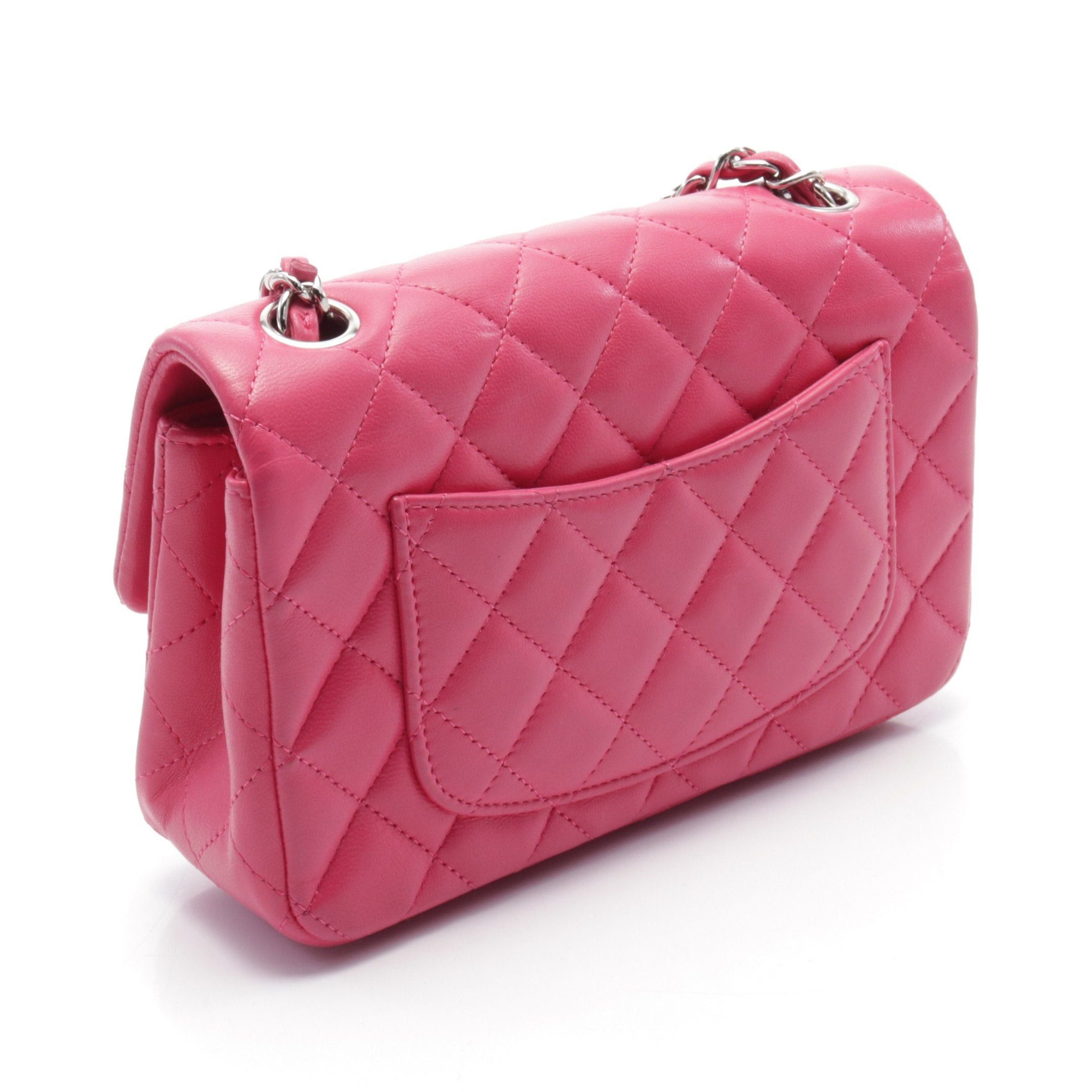 Chanel Chanel Mini Matelasse 20 Chain Shoulder Bag Leather Pink Purple Silver Hardware Size ONE SIZE - 2 Thumbnail