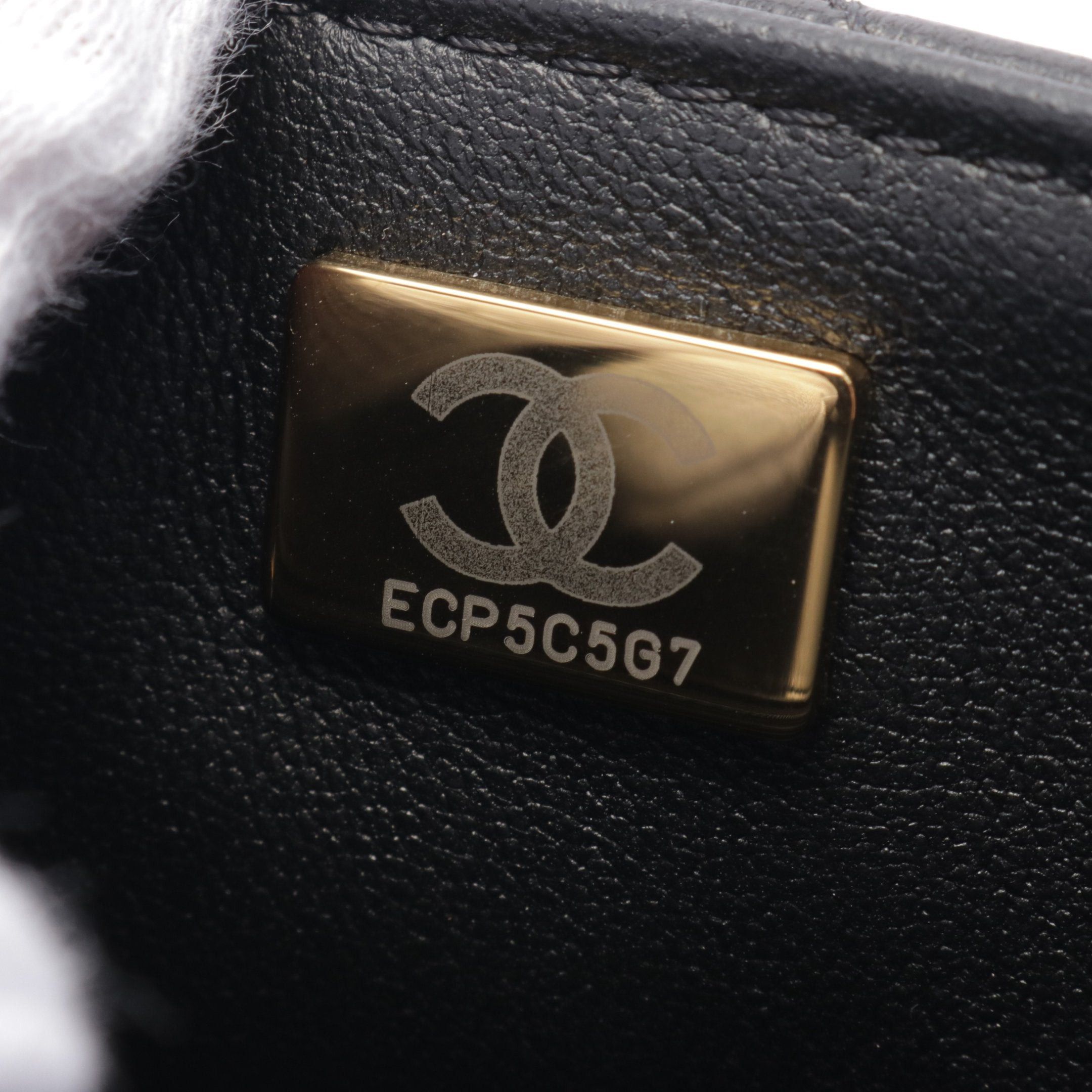 Chanel Chanel Mini Matelasse Top Handle Shoulder Bag Leather Black Gold Hardware Size ONE SIZE - 5 Thumbnail