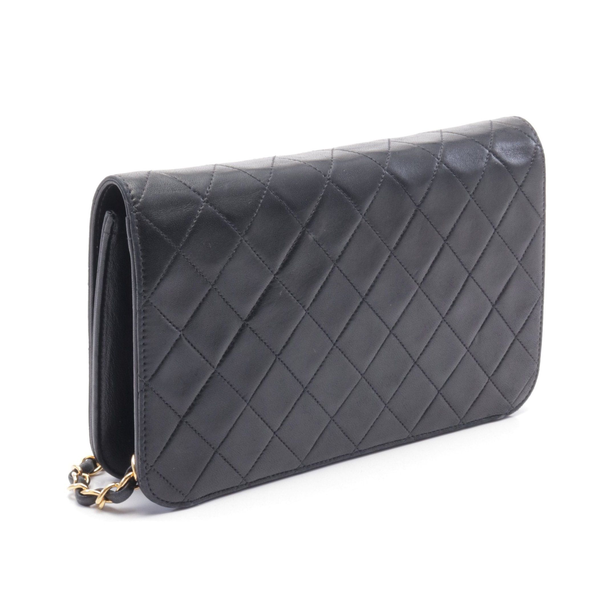 Chanel Chanel Matelasse Full Flap Chain Shoulder Bag Lambskin Black Gold Hardware Size ONE SIZE - 2 Thumbnail