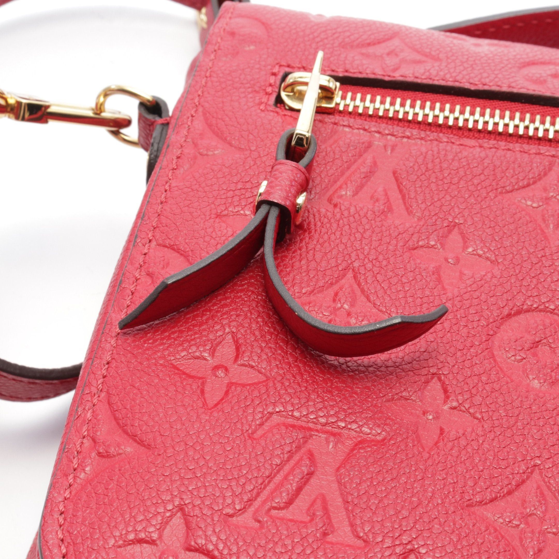 Louis Vuitton Louis Vuitton Pochette Metis Mm Monogram Empreinte Scarlet Handbag Leather Red Size ONE SIZE - 8 Thumbnail