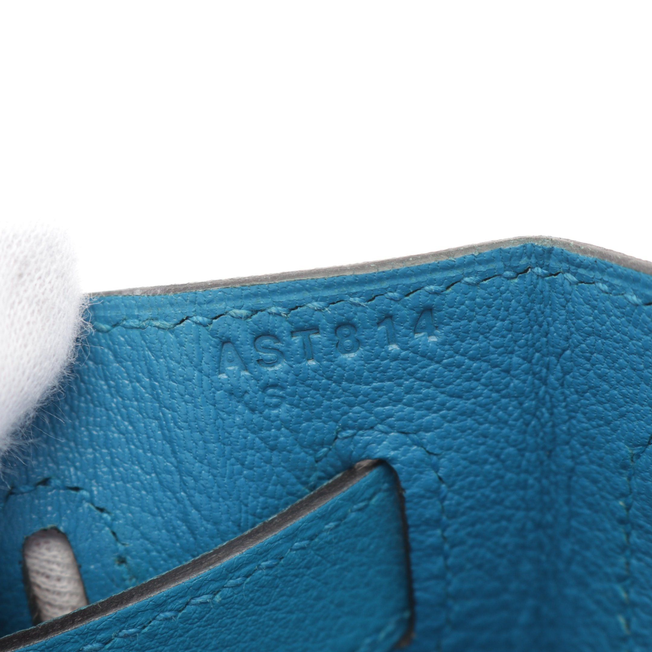 Hermes Hermes Kelly28 Blue Zanzibar Handbag Leather Gold Hardware Inner Stitch A Stamp Size ONE SIZE - 5 Thumbnail