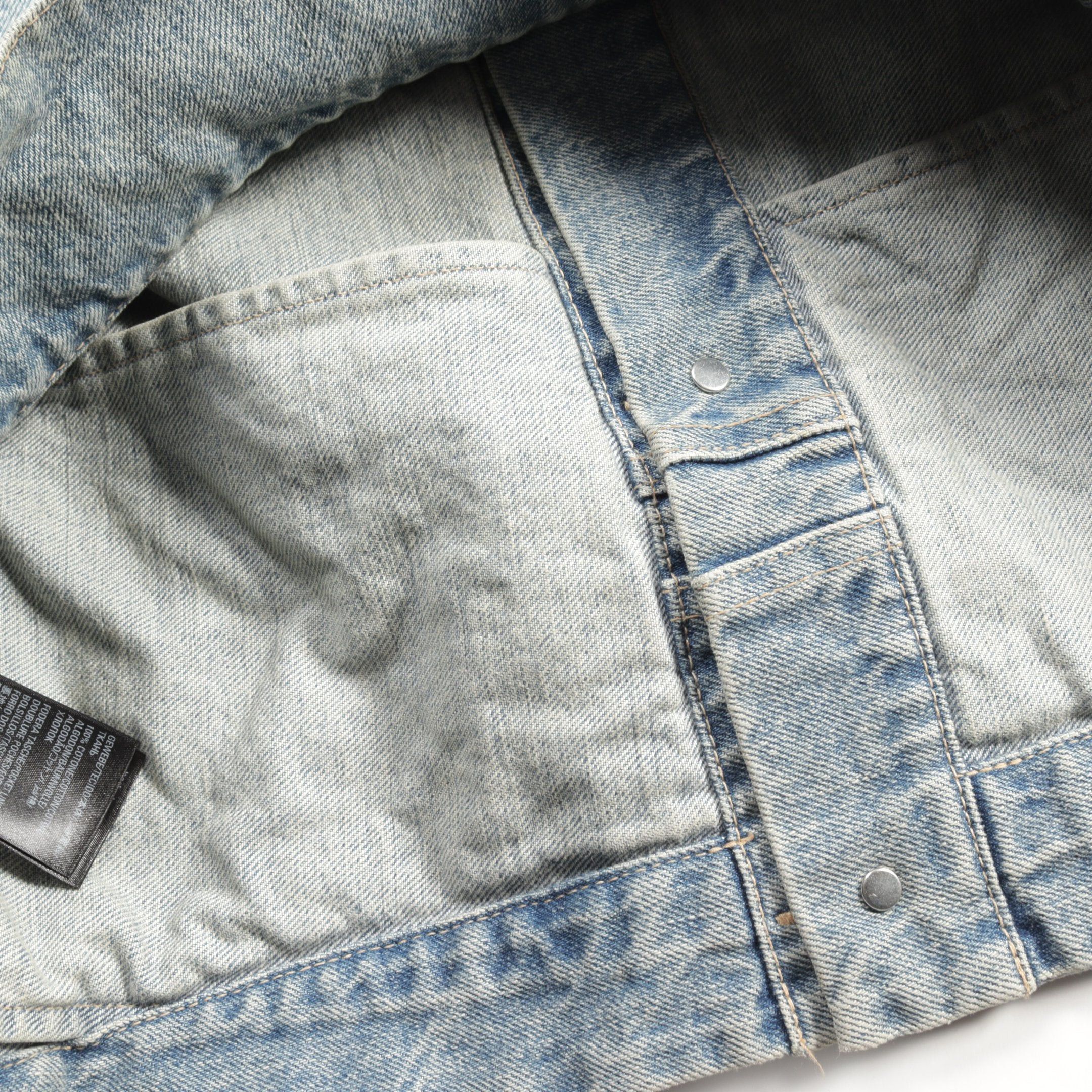 Balenciaga Balenciaga Upside Down Denim Jacket Cotton Indigo Blue Processing Size ONE SIZE - 10 Thumbnail