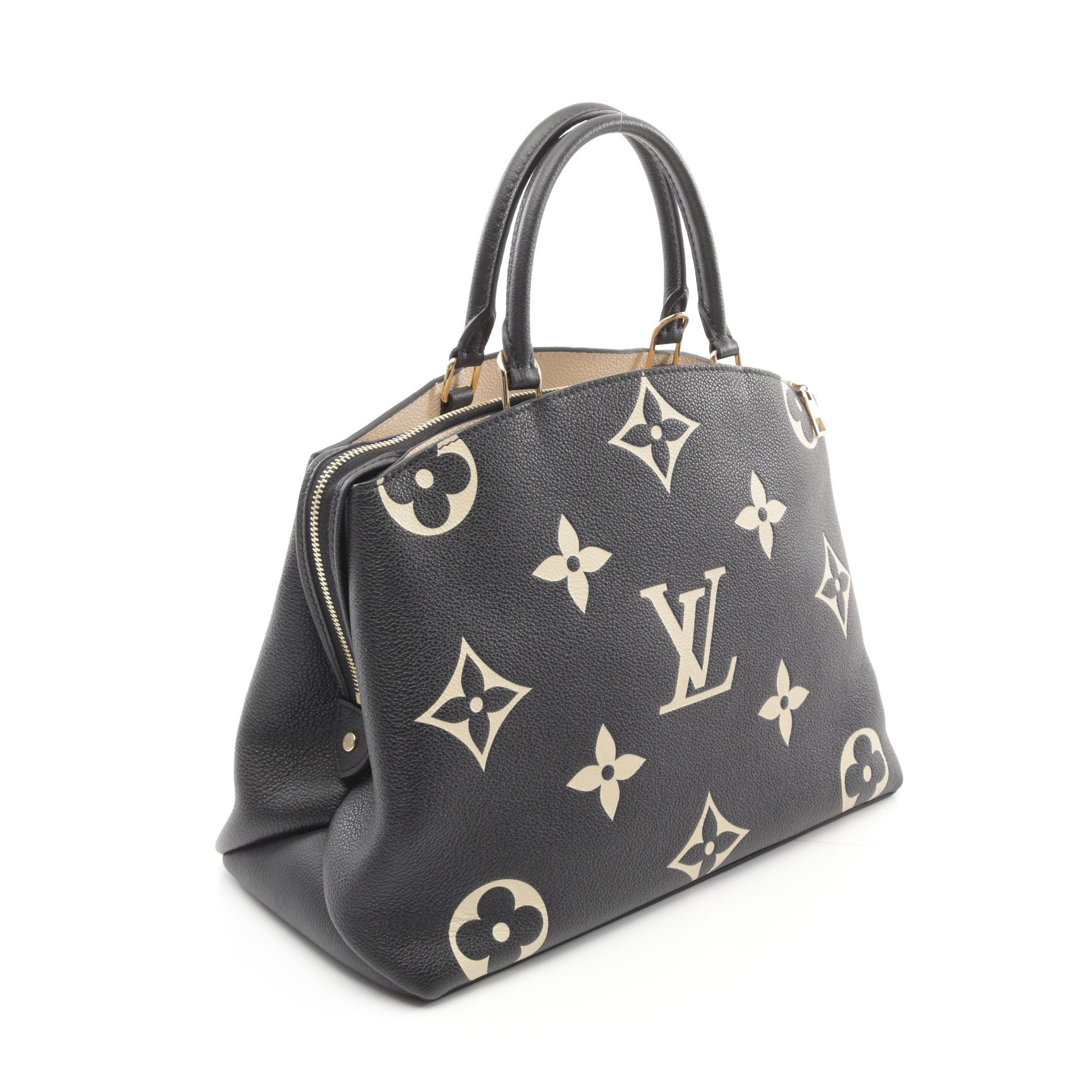 Louis Vuitton Louis Vuitton Grand Palais Mm Bicolor Monogram Empreinte Handbag Leather Black Beige Size ONE SIZE - 2 Thumbnail