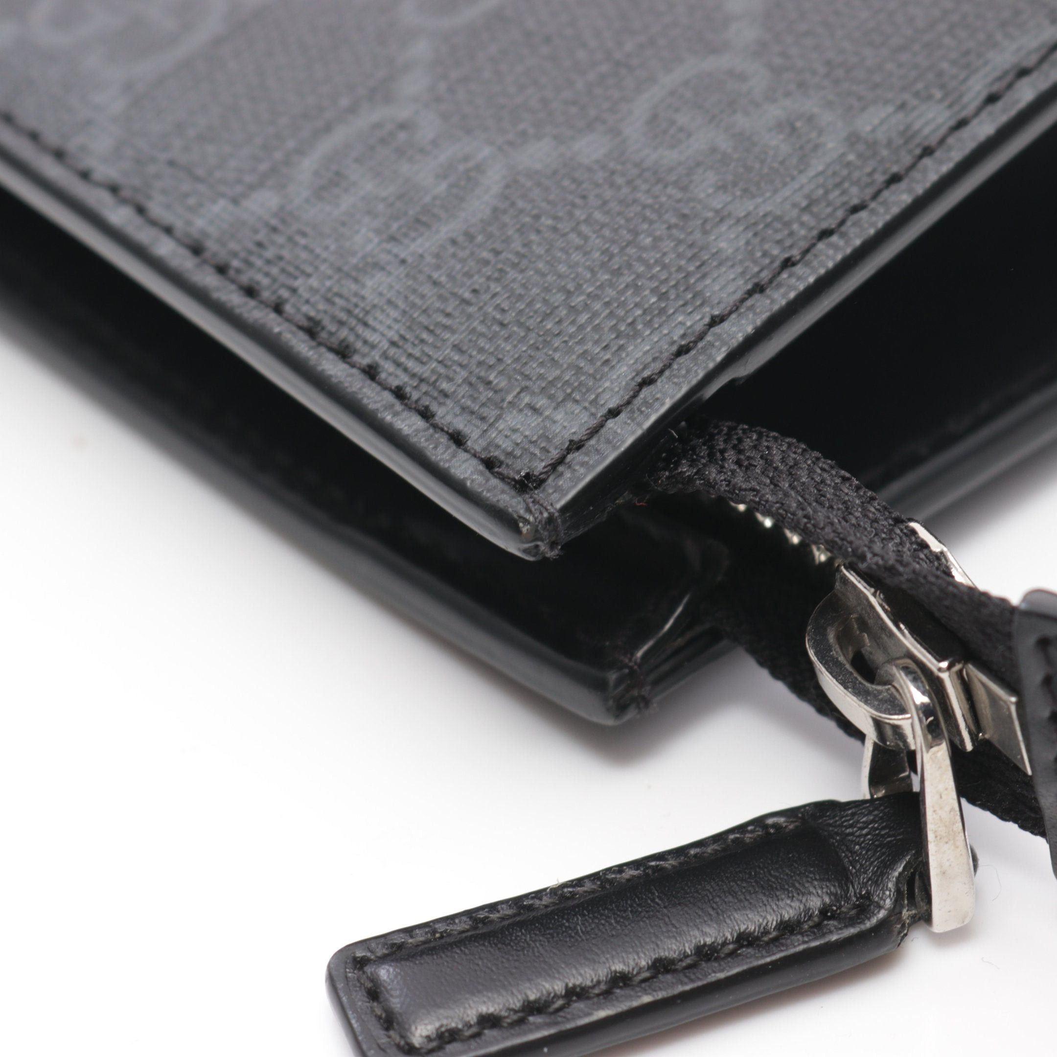 Gucci Gucci Gg Supreme Webbing Line Clutch Bag Leather Black Multicolor Size ONE SIZE - 6 Thumbnail