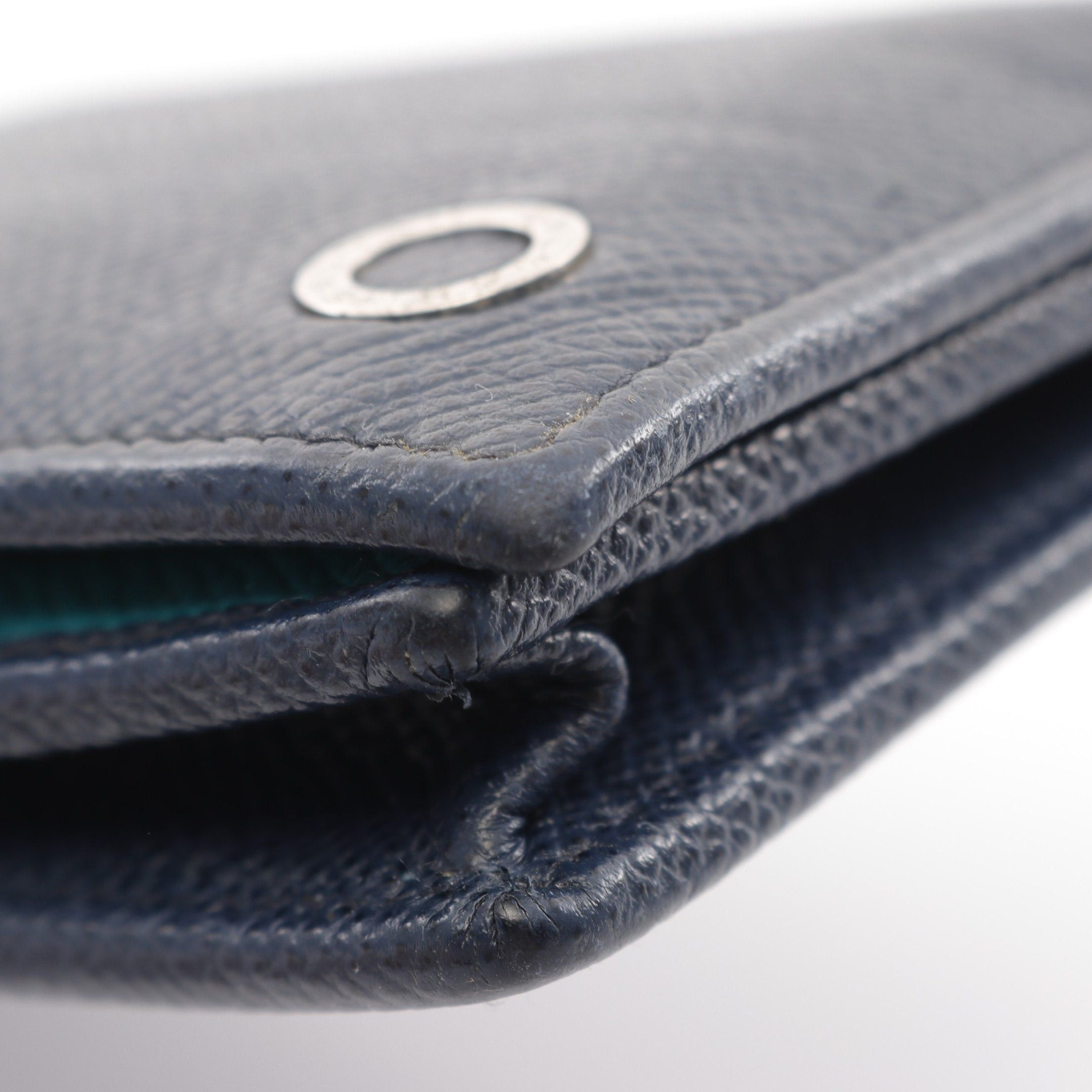 Bvlgari Bvlgari Bvlgari Man Bi-Fold Long Wallet Leather Dark Navy Size ONE SIZE - 6 Thumbnail
