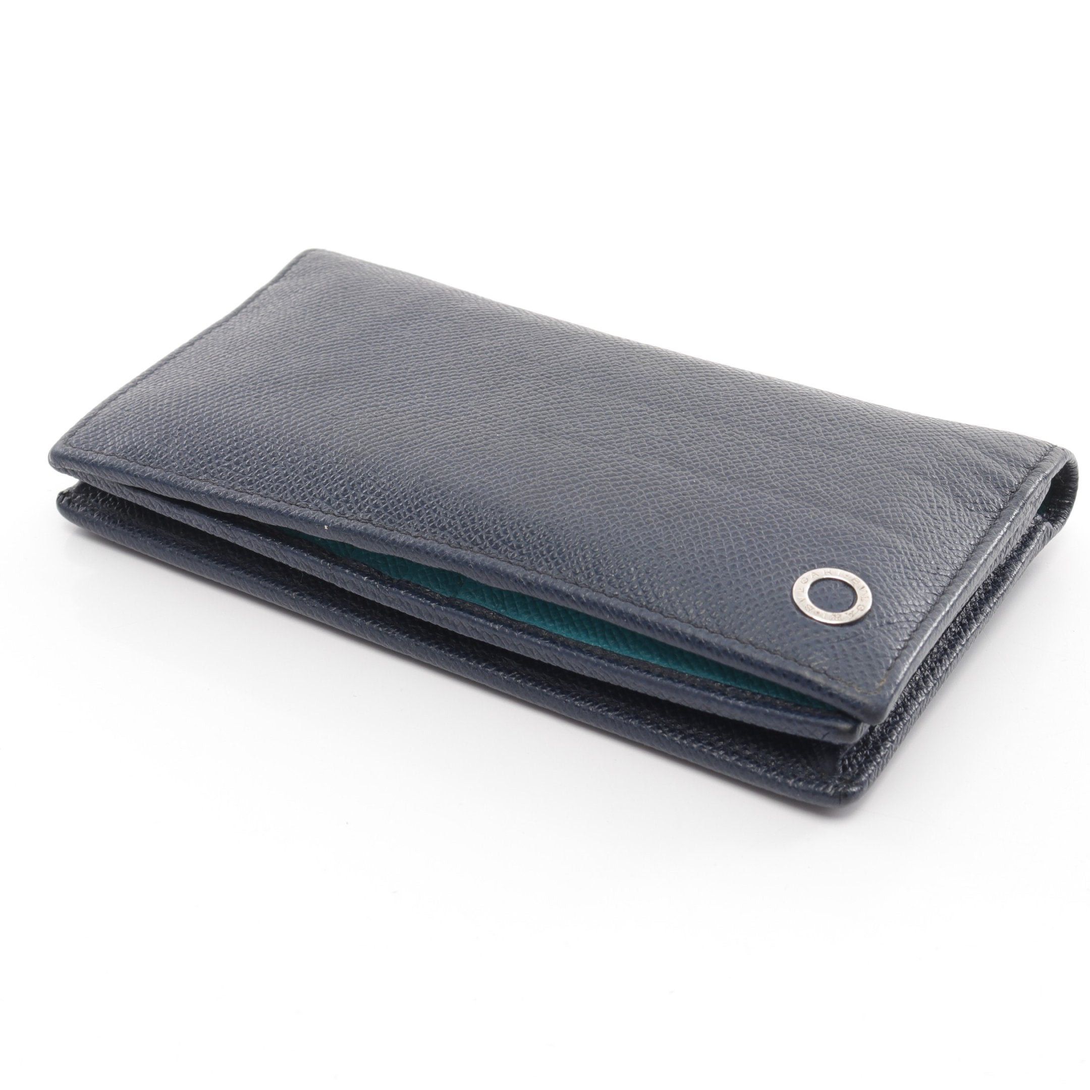 Bvlgari Bvlgari Bvlgari Man Bi-Fold Long Wallet Leather Dark Navy Size ONE SIZE - 7 Thumbnail