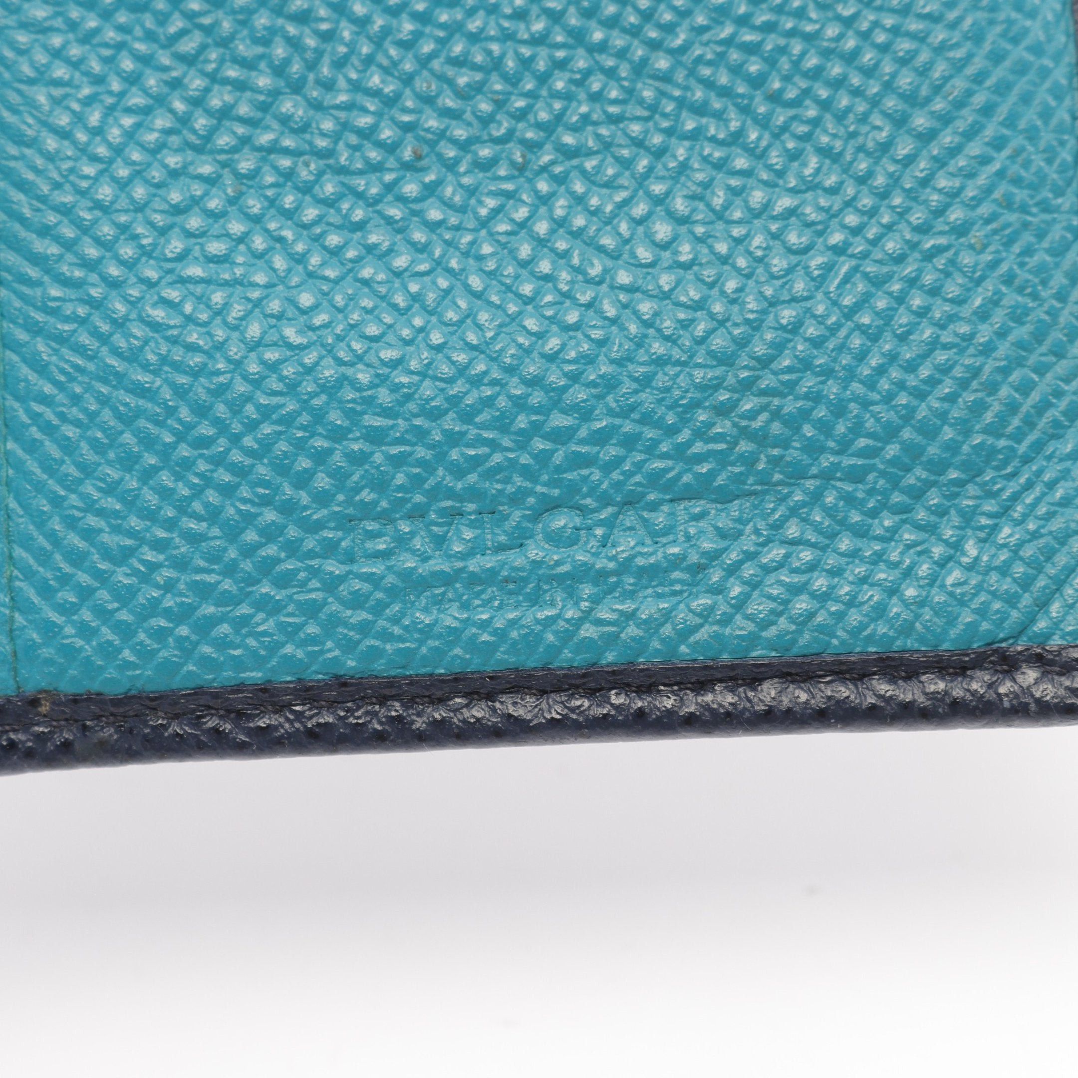 Bvlgari Bvlgari Bvlgari Man Bi-Fold Long Wallet Leather Dark Navy Size ONE SIZE - 4 Thumbnail