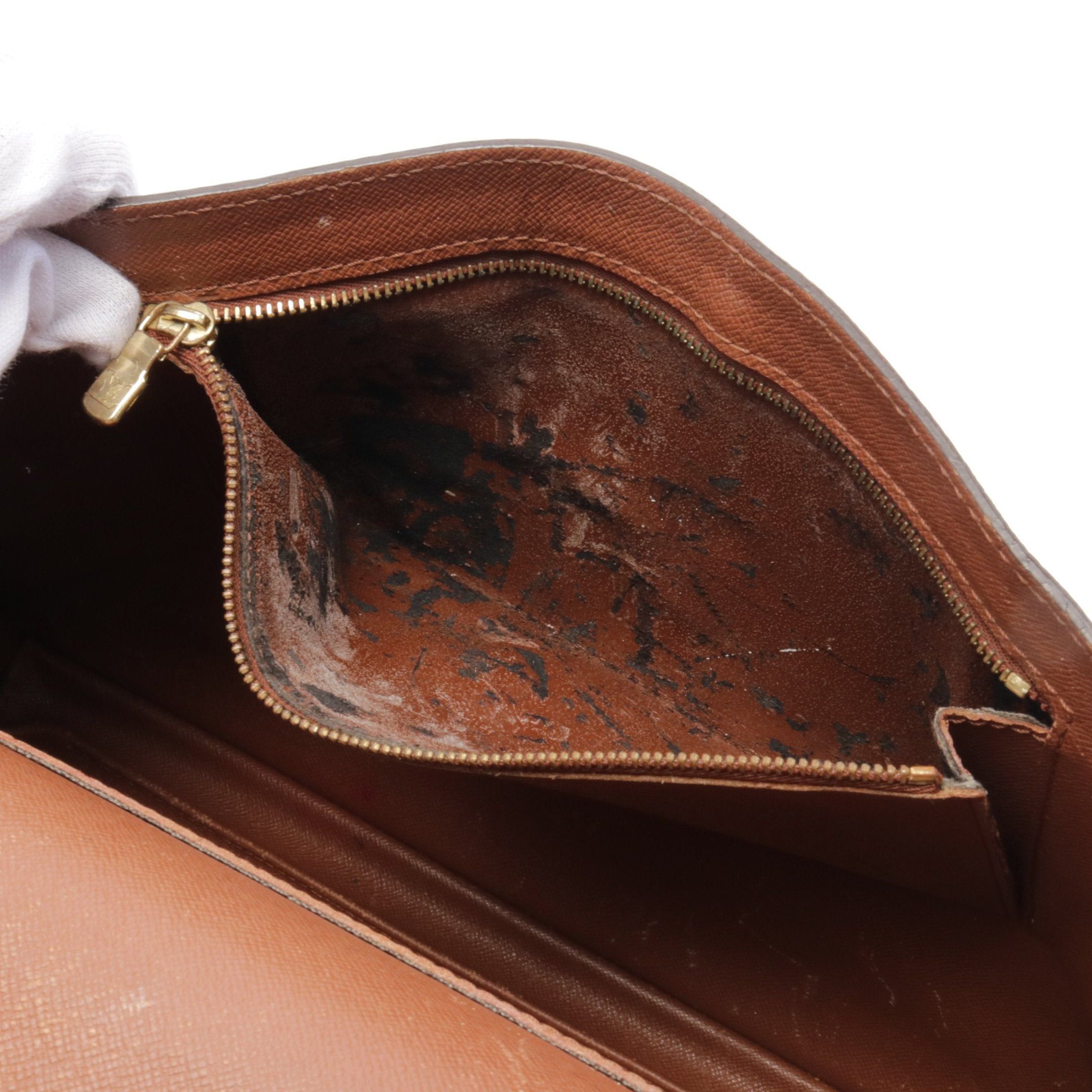 Louis Vuitton Louis Vuitton Porte Document Monogram Briefcase Business Bag Leather Brown Size ONE SIZE - 6 Thumbnail
