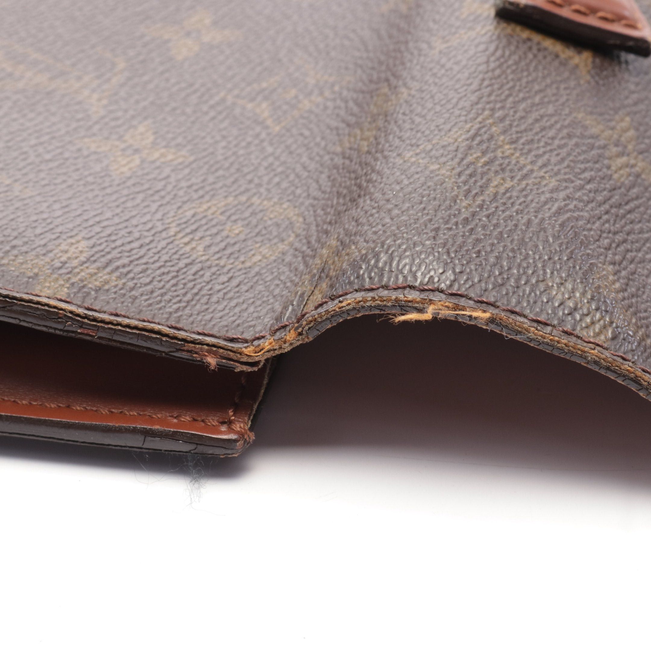 Louis Vuitton Louis Vuitton Porte Document Monogram Briefcase Business Bag Leather Brown Size ONE SIZE - 12 Thumbnail
