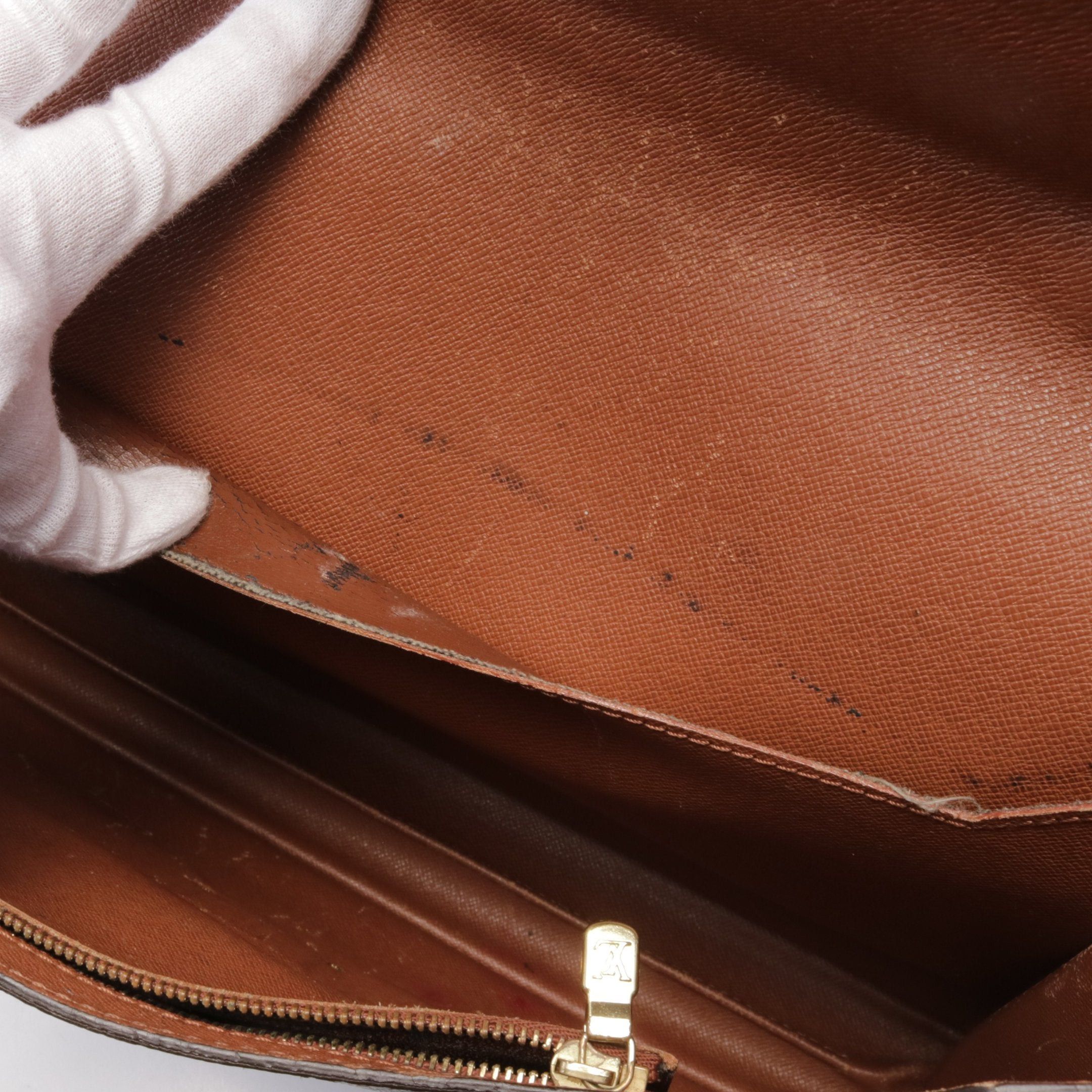Louis Vuitton Louis Vuitton Porte Document Monogram Briefcase Business Bag Leather Brown Size ONE SIZE - 7 Thumbnail