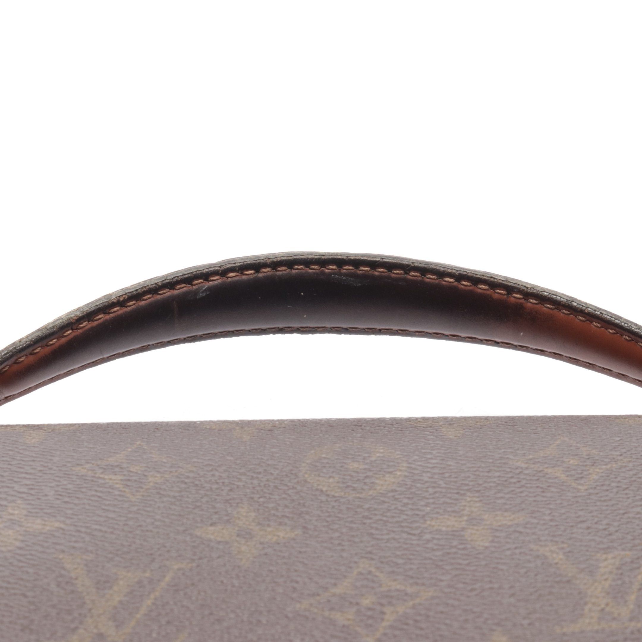 Louis Vuitton Louis Vuitton Porte Document Monogram Briefcase Business Bag Leather Brown Size ONE SIZE - 8 Thumbnail