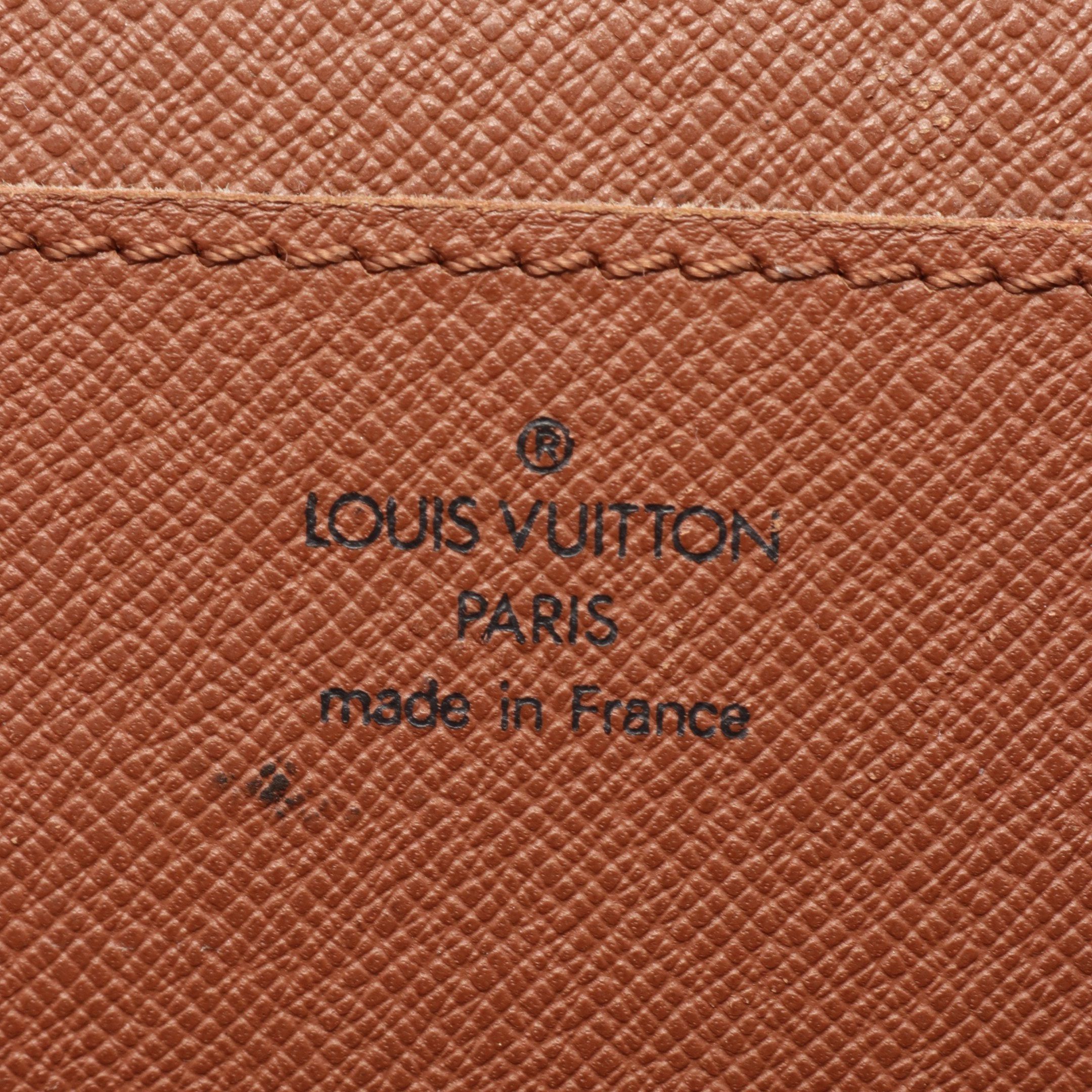 Louis Vuitton Louis Vuitton Porte Document Monogram Briefcase Business Bag Leather Brown Size ONE SIZE - 4 Thumbnail