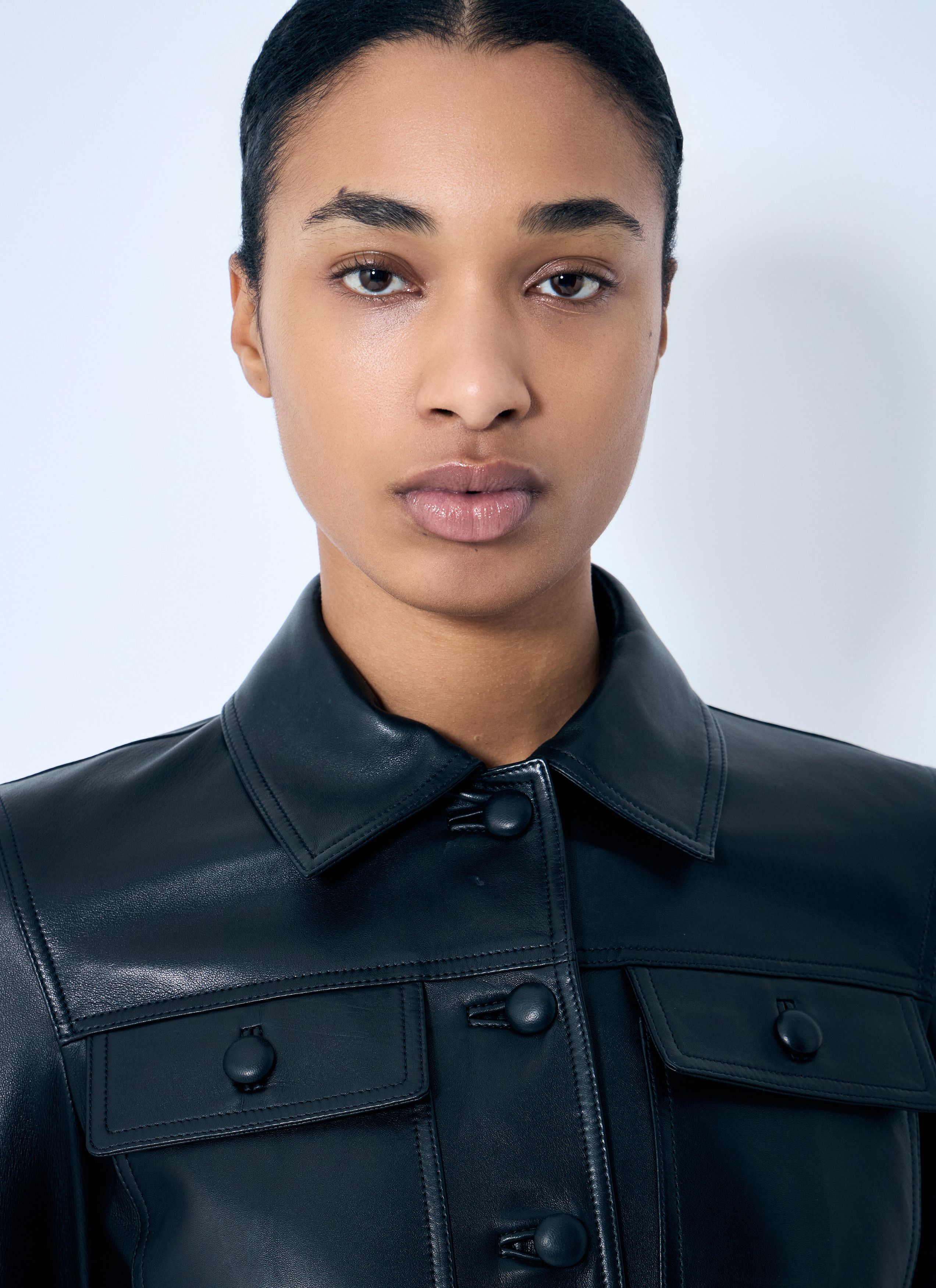 Saint Laurent Paris Cropped Leather Jacket Size XS / US 0-2 / IT 36-38 - 5 Thumbnail