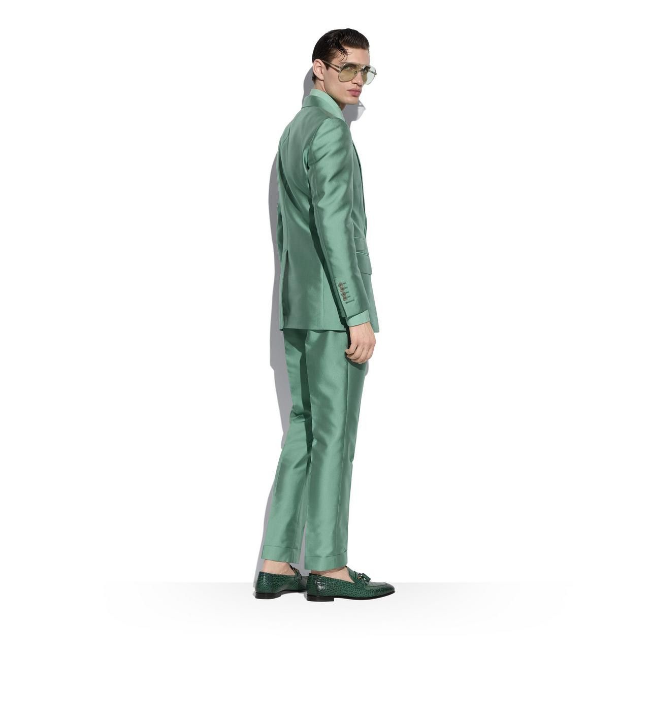 Tom Ford $6.5K VALUE IRIDESCENT TWILL ATTICUS SUIT Size 46R - 2 Thumbnail