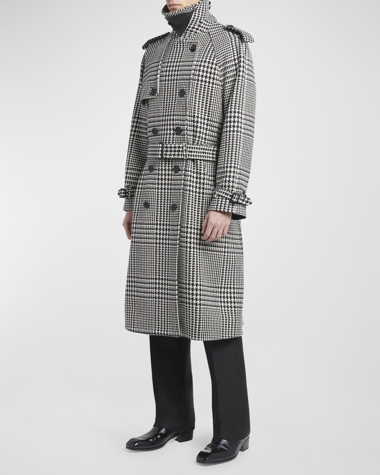 Tom Ford $9450K VALUE Tom Ford Price Of Wales Trench Jacket Size US S / EU 44-46 / 1 - 5 Thumbnail