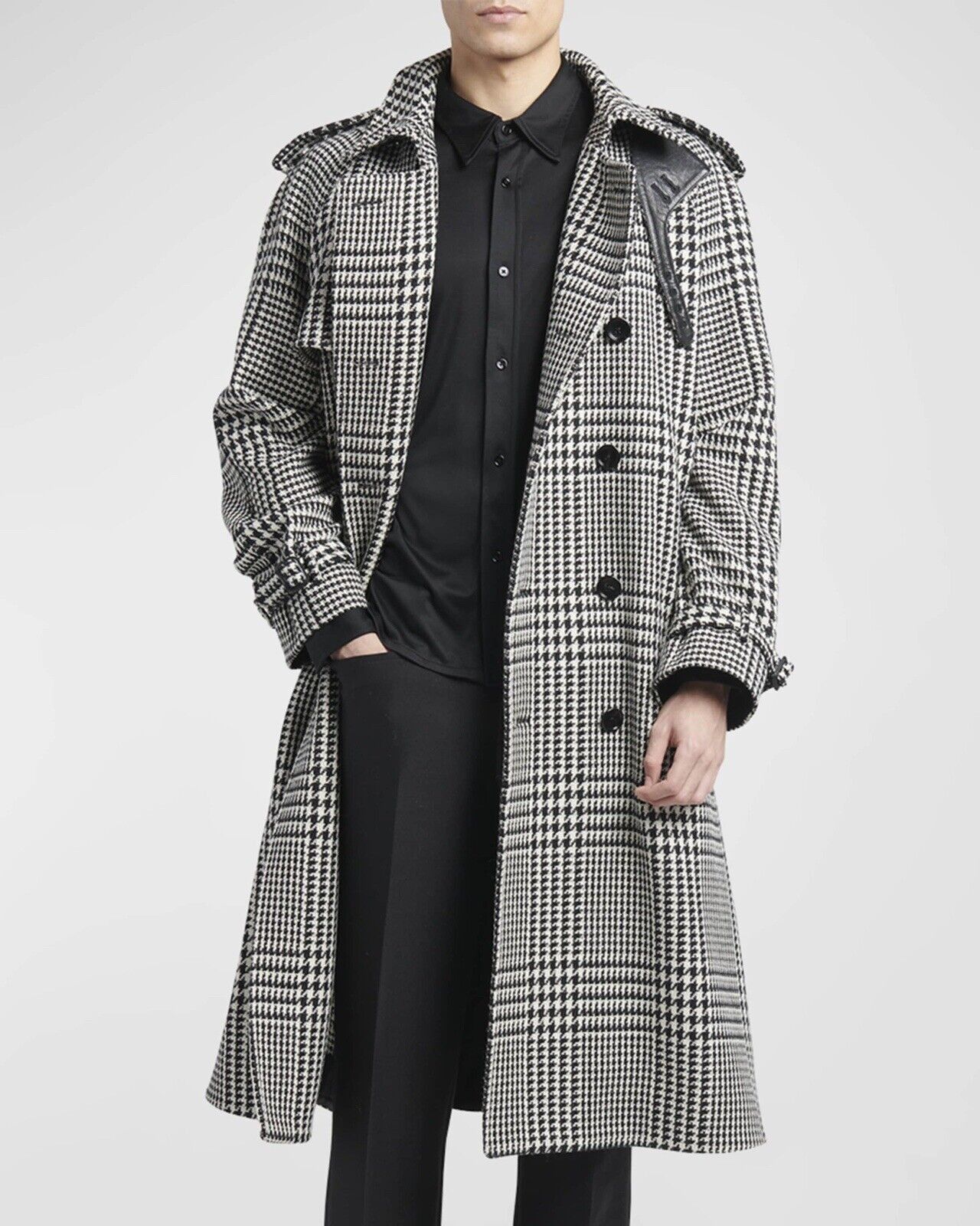 Tom Ford $9450K VALUE Tom Ford Price Of Wales Trench Jacket Size US L / EU 52-54 / 3 - 4 Thumbnail