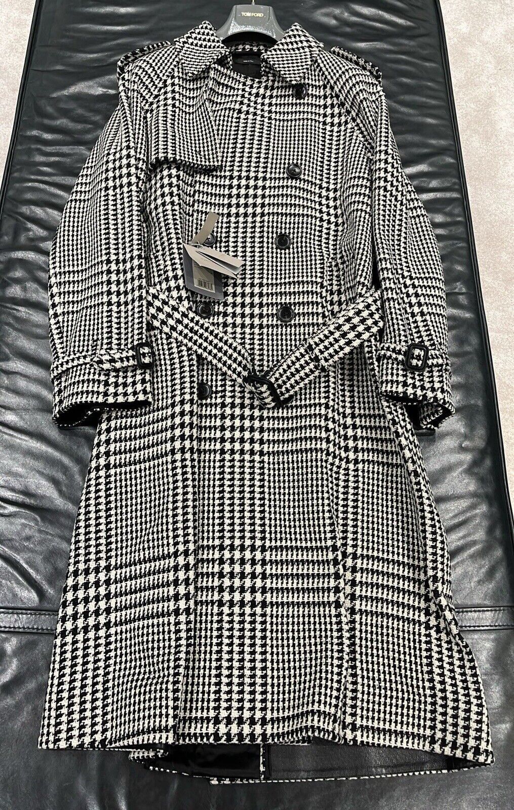 Tom Ford $9450K VALUE Tom Ford Price Of Wales Trench Jacket Size US L / EU 52-54 / 3 - 6 Thumbnail