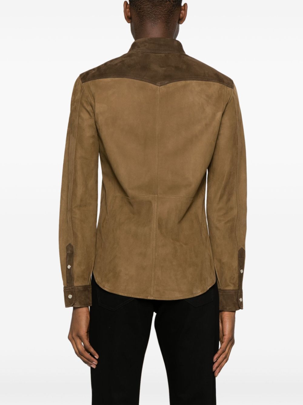Tom Ford $6.3K VALUE panelled suede shirt jacket Size US S / EU 44-46 / 1 - 3 Thumbnail