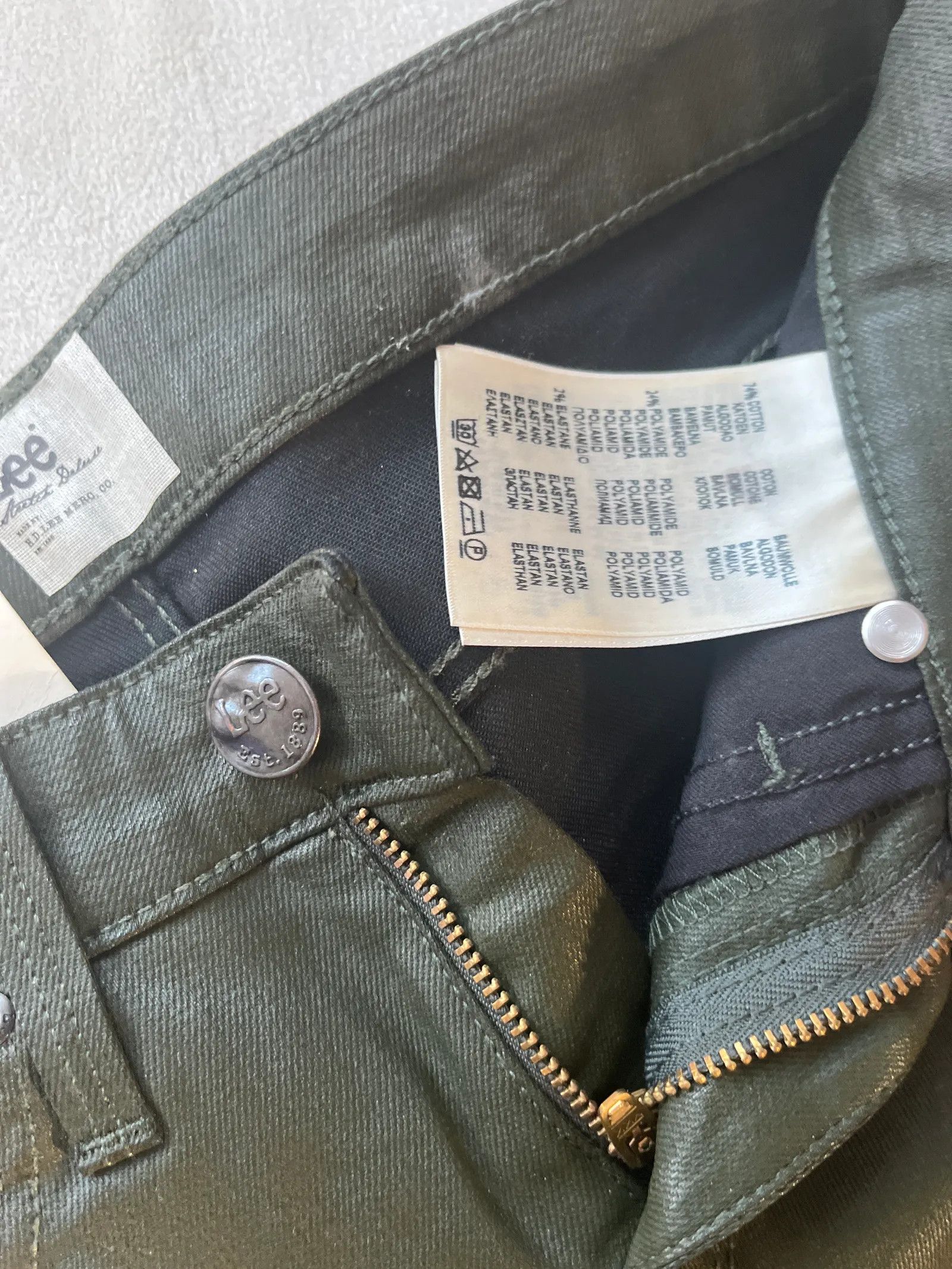 Lee Lee Lee Pants Size 25" / US 0 / IT 36 - 3 Thumbnail