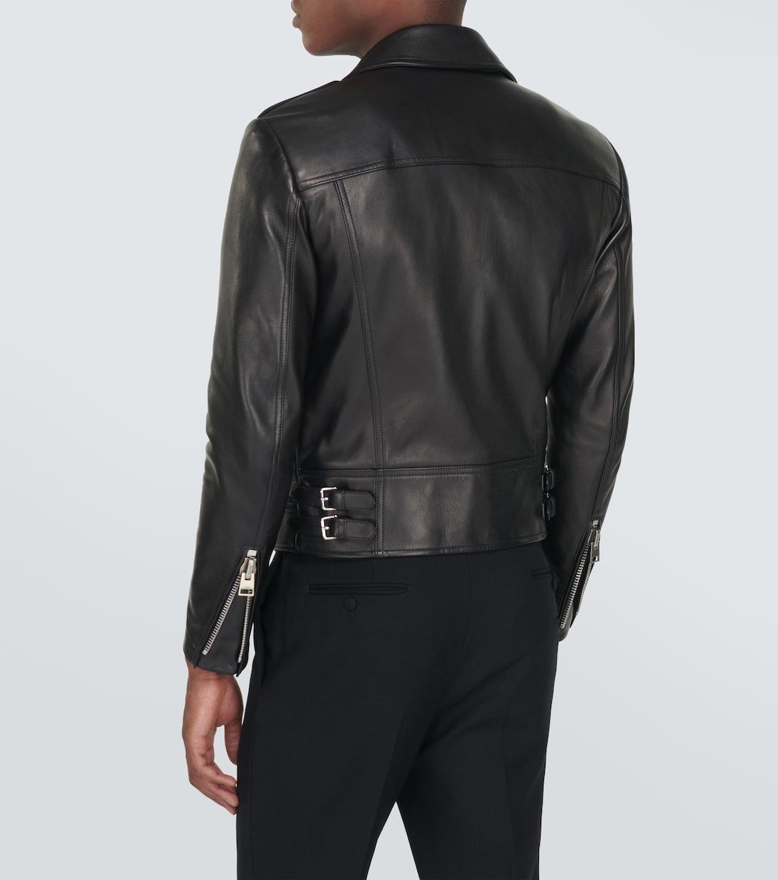 Tom Ford $8.5K VALUE Leather biker jacket Size US L / EU 52-54 / 3 - 4 Thumbnail