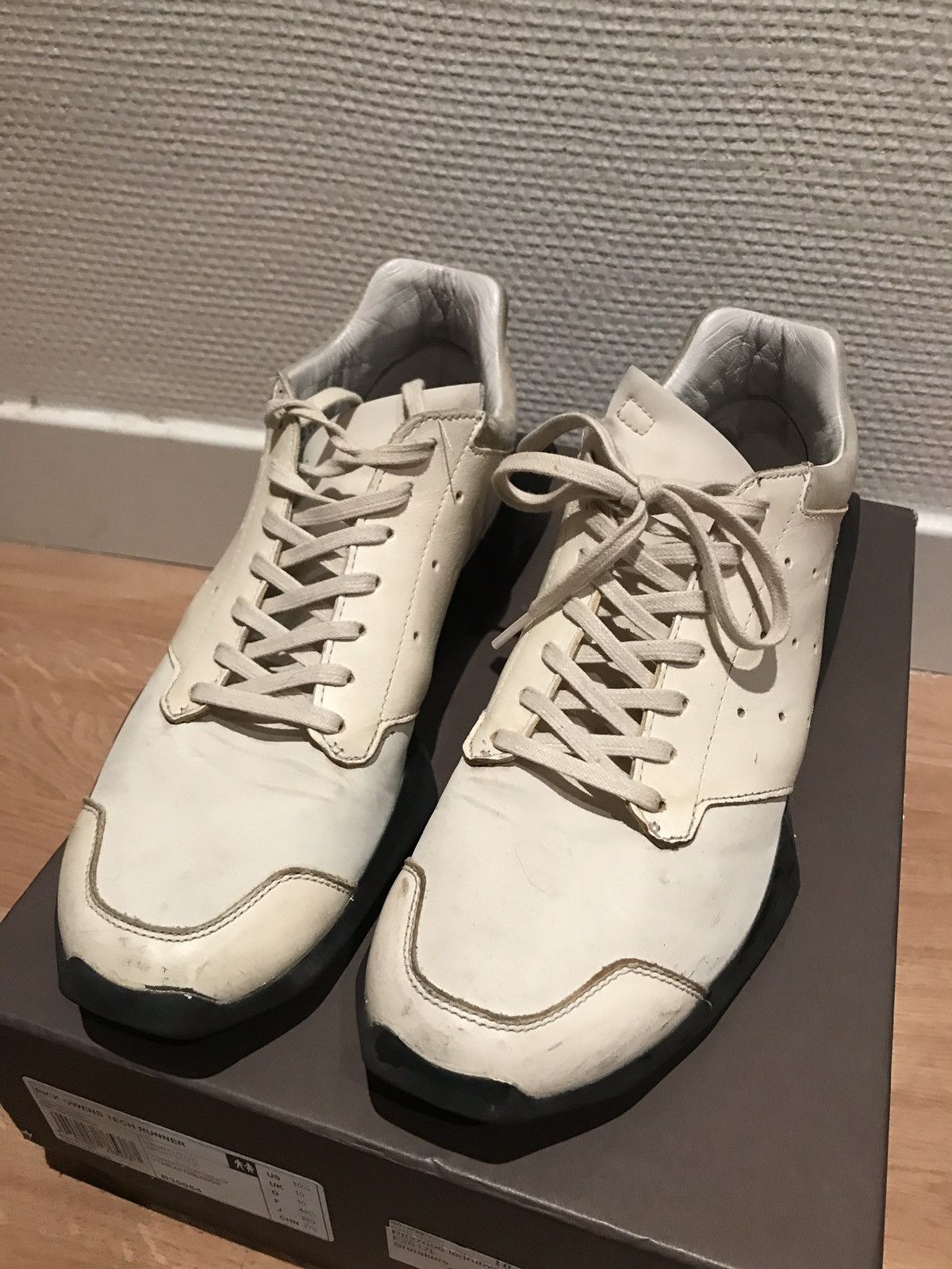 Adidas × Rick Owens Rick Owens X Adidas Tech Runner Trainers Size US 10.5 / EU 43-44 - 2 Thumbnail