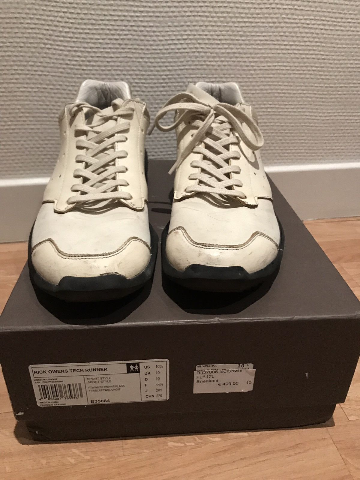 Adidas × Rick Owens Rick Owens X Adidas Tech Runner Trainers Size US 10.5 / EU 43-44 - 1 Thumbnail