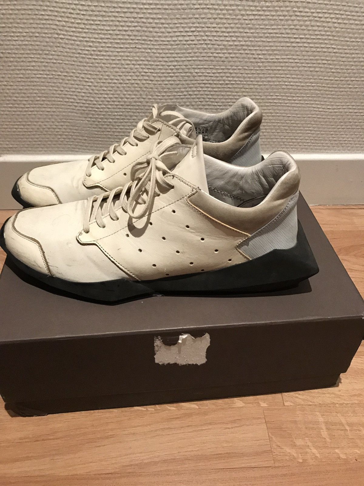 Adidas × Rick Owens Rick Owens X Adidas Tech Runner Trainers Size US 10.5 / EU 43-44 - 3 Thumbnail