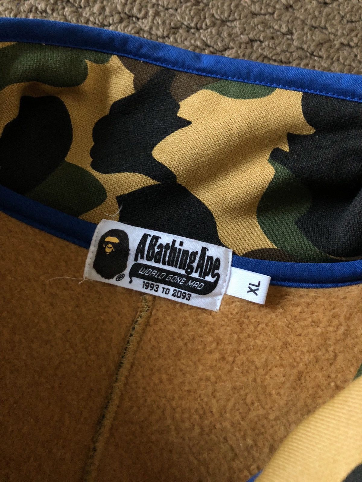 Bape Bape Half Snap Camo Pullover Sweater Size US XL / EU 56 / 4 - 5 Thumbnail