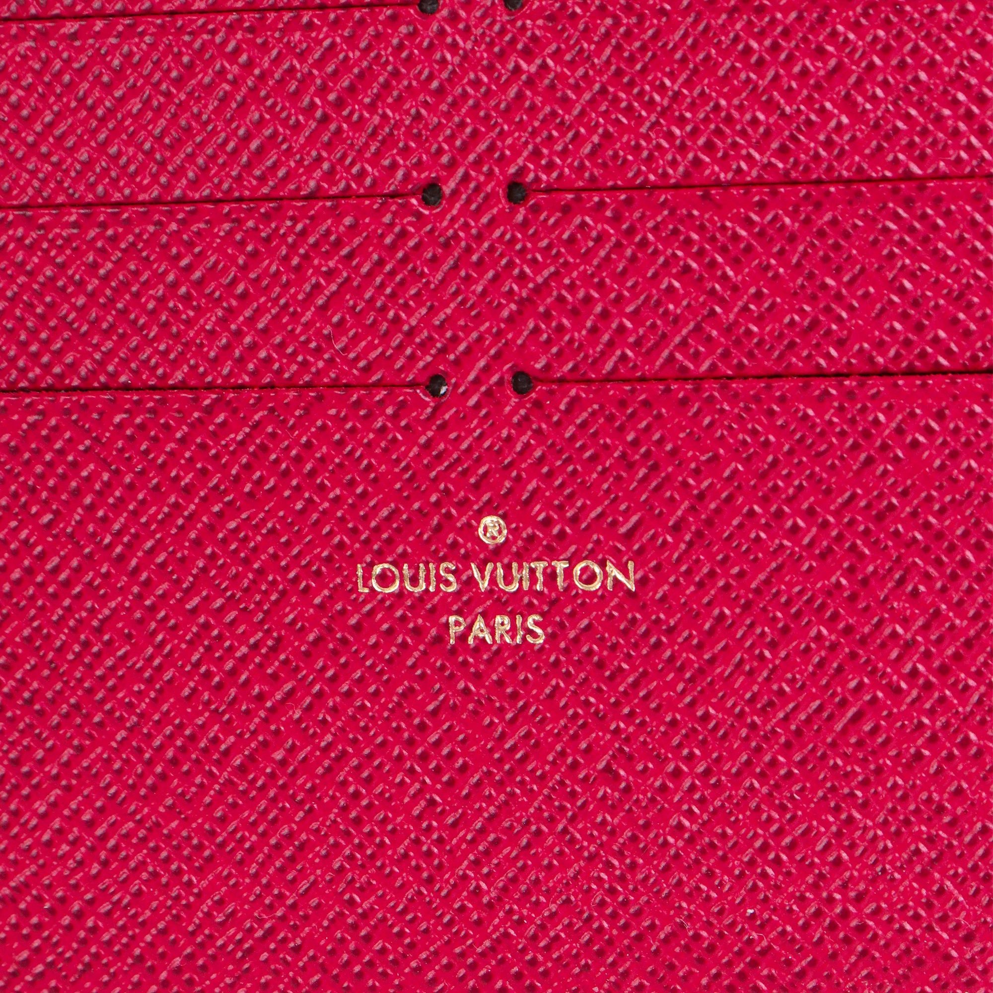 Louis Vuitton LOUIS VUITTON - Félicie Louis Vuitton card holder in purple grained leather Size ONE SIZE - 4 Thumbnail