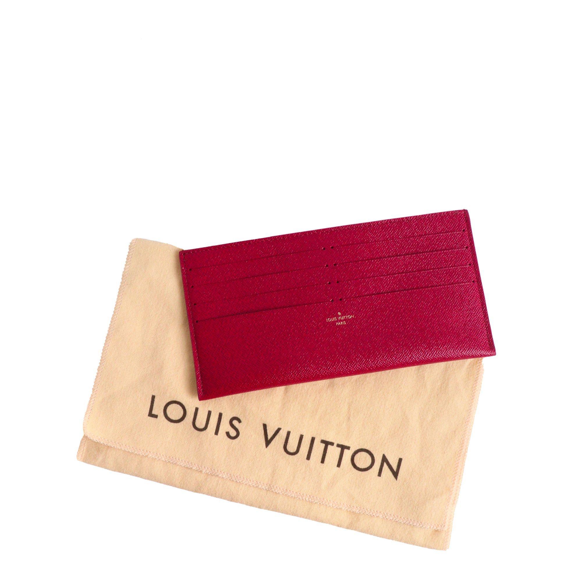 Louis Vuitton LOUIS VUITTON - Félicie Louis Vuitton card holder in purple grained leather Size ONE SIZE - 5 Thumbnail