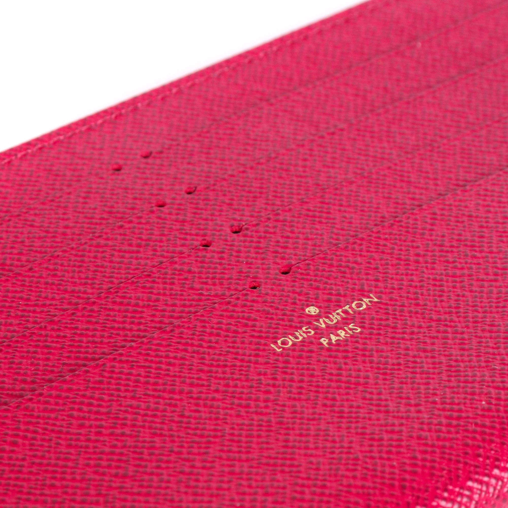 Louis Vuitton LOUIS VUITTON - Félicie Louis Vuitton card holder in purple grained leather Size ONE SIZE - 3 Thumbnail