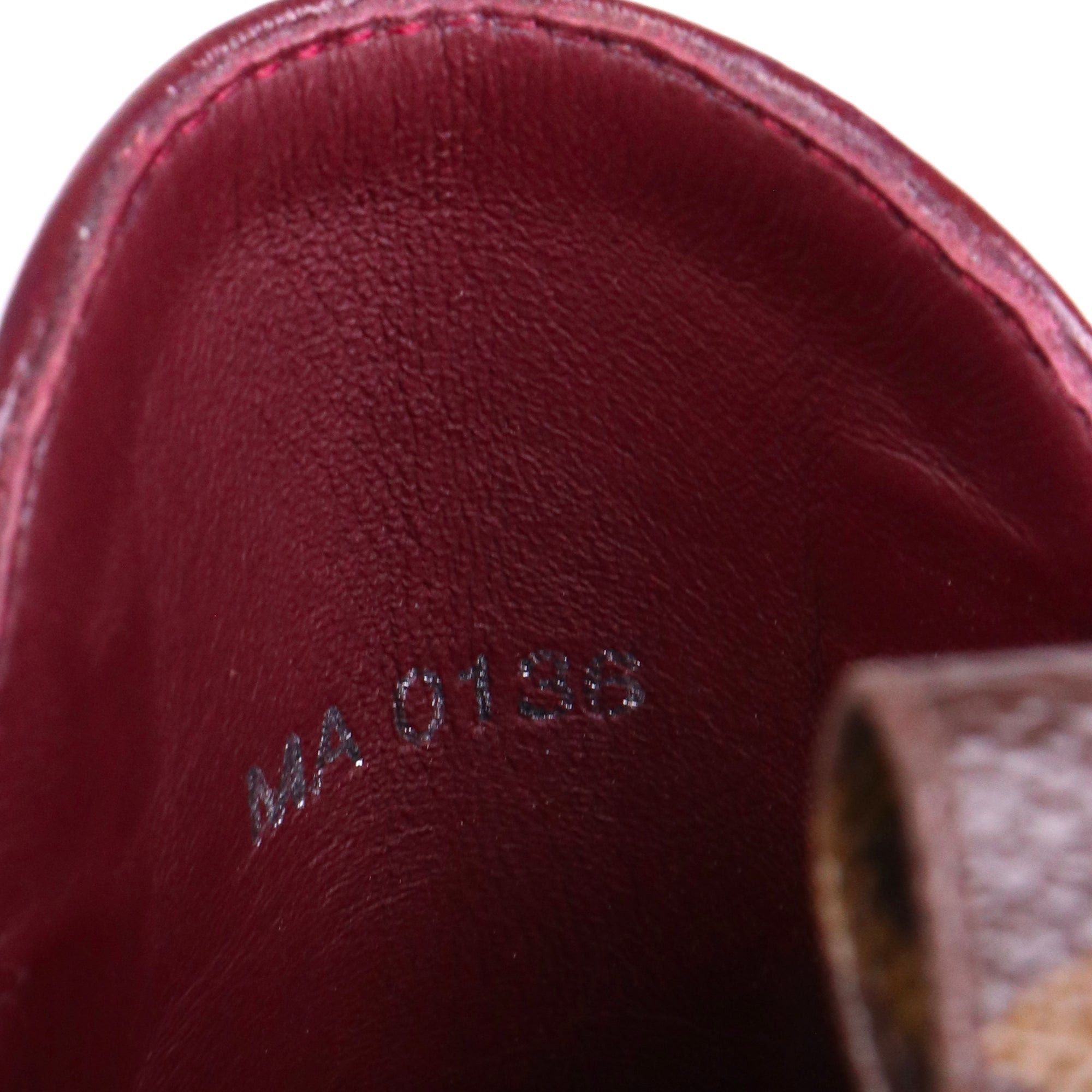 Louis Vuitton LOUIS VUITTON - Louis Vuitton ankle boots in burgundy leather Size US 5.5 / IT 35.5 - 7 Thumbnail