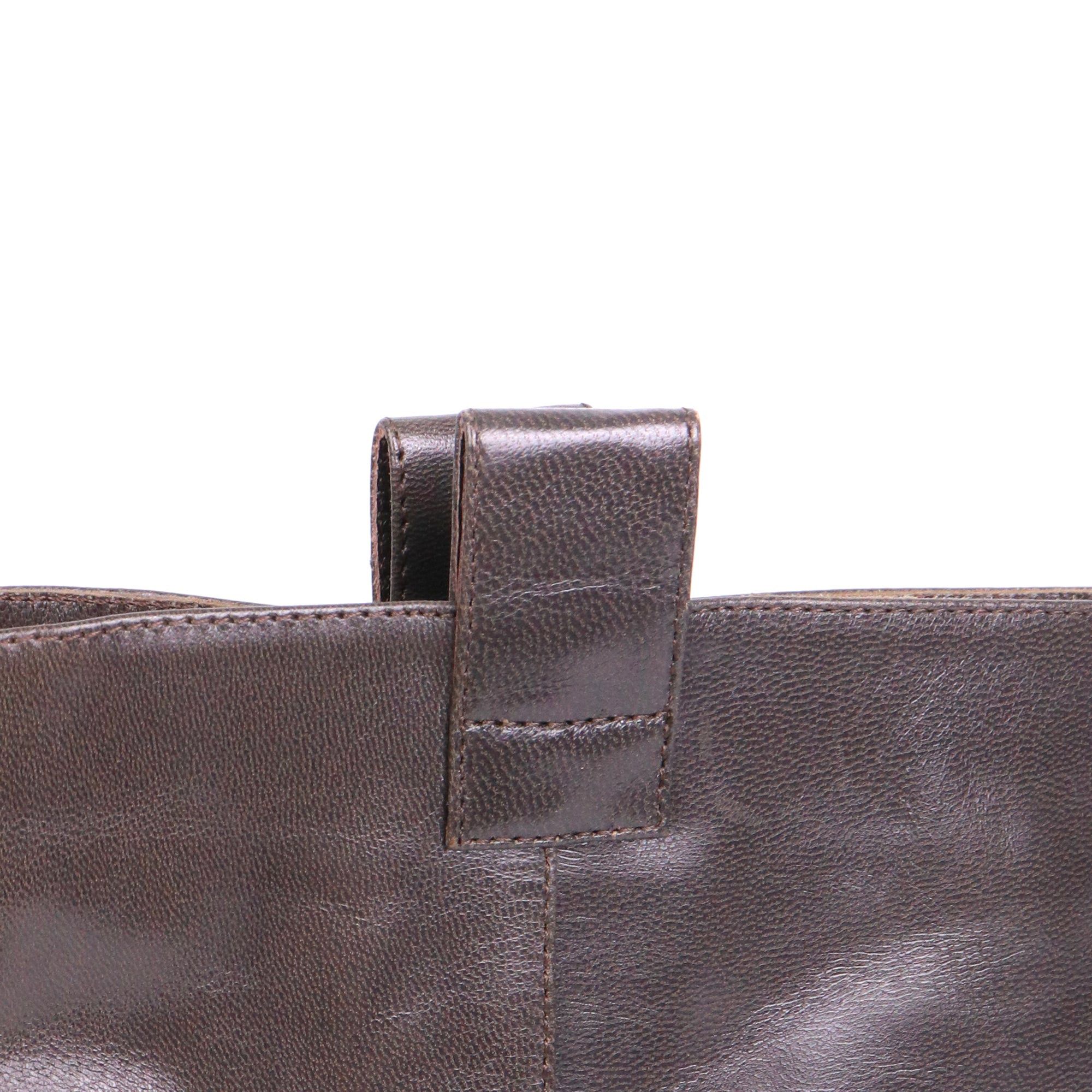 Chanel CHANEL - Chanel CC ankle boots in gray leather Size US 5 / IT 35 - 4 Thumbnail