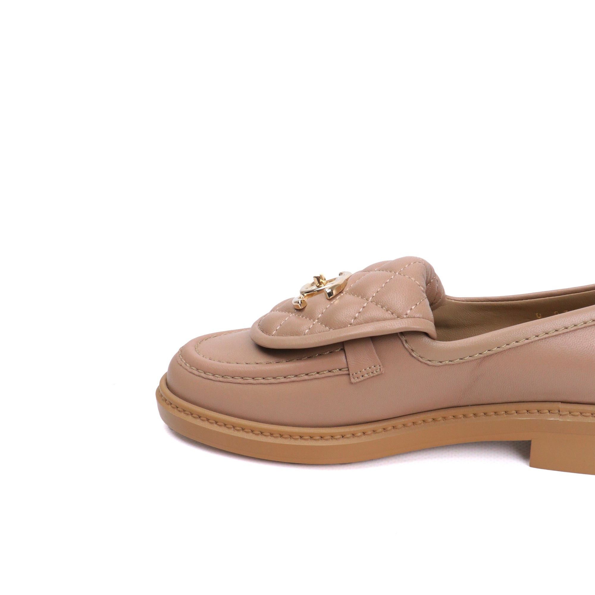 Chanel CHANEL - Chanel nude leather loafers (T35) Size US 4 / IT 34 - 7 Thumbnail