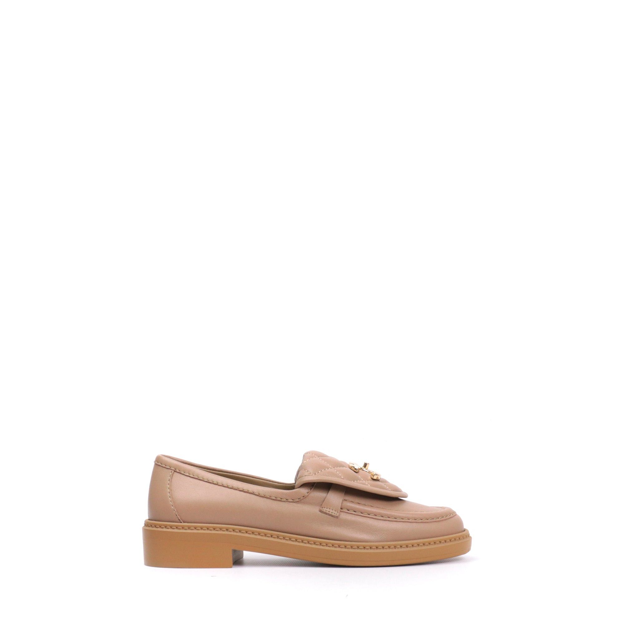 Chanel CHANEL - Chanel nude leather loafers (T35) Size US 4 / IT 34 - 2 Thumbnail