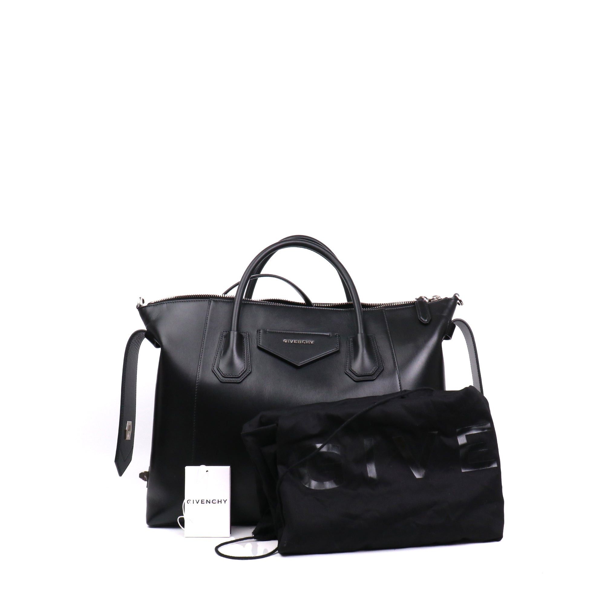 Givenchy GIVENCHY - Givenchy Antigona soft medium handbag in black smooth leather Size ONE SIZE - 9 Thumbnail