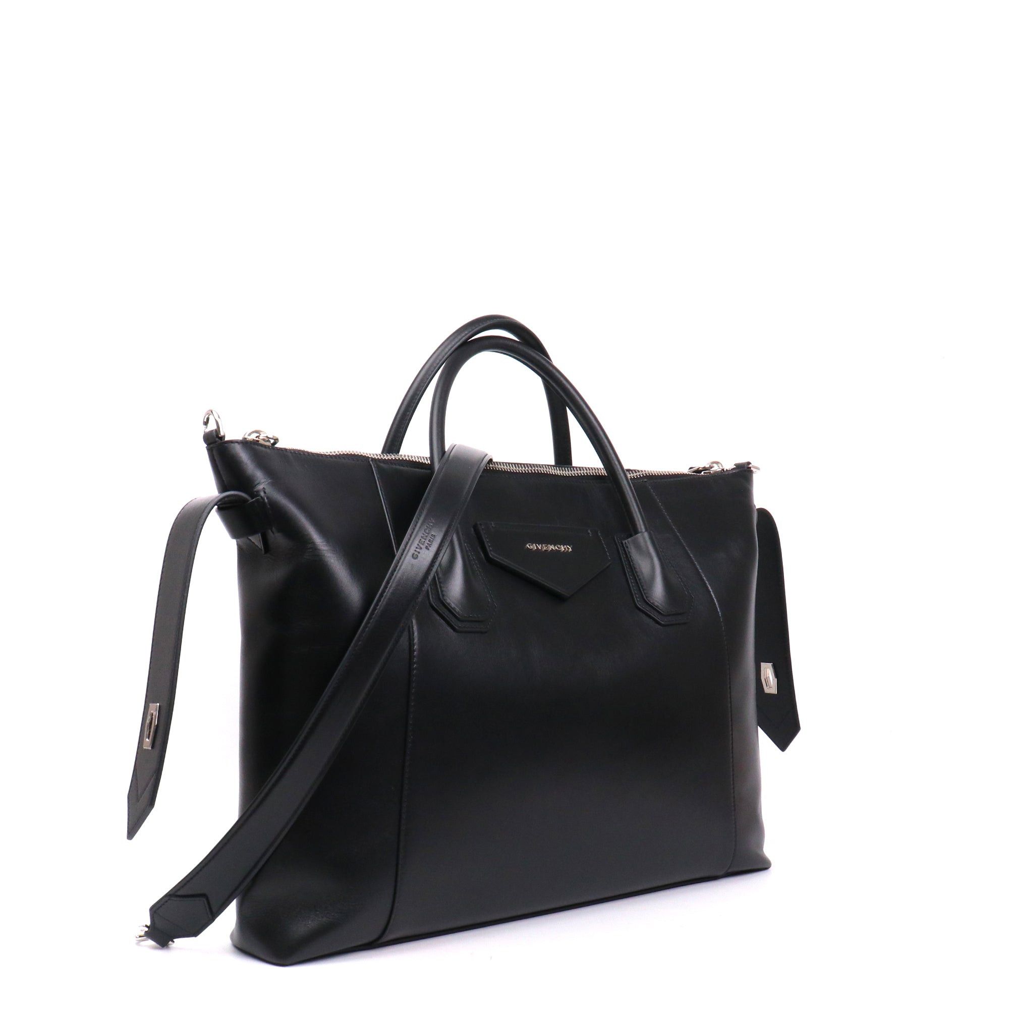 Givenchy GIVENCHY - Givenchy Antigona soft medium handbag in black smooth leather Size ONE SIZE - 2 Thumbnail