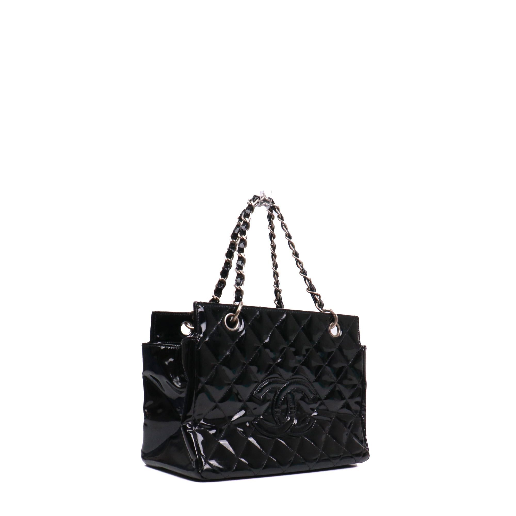 Chanel CHANEL - Chanel Shopping shoulder bag in black patent leather Size ONE SIZE - 2 Thumbnail
