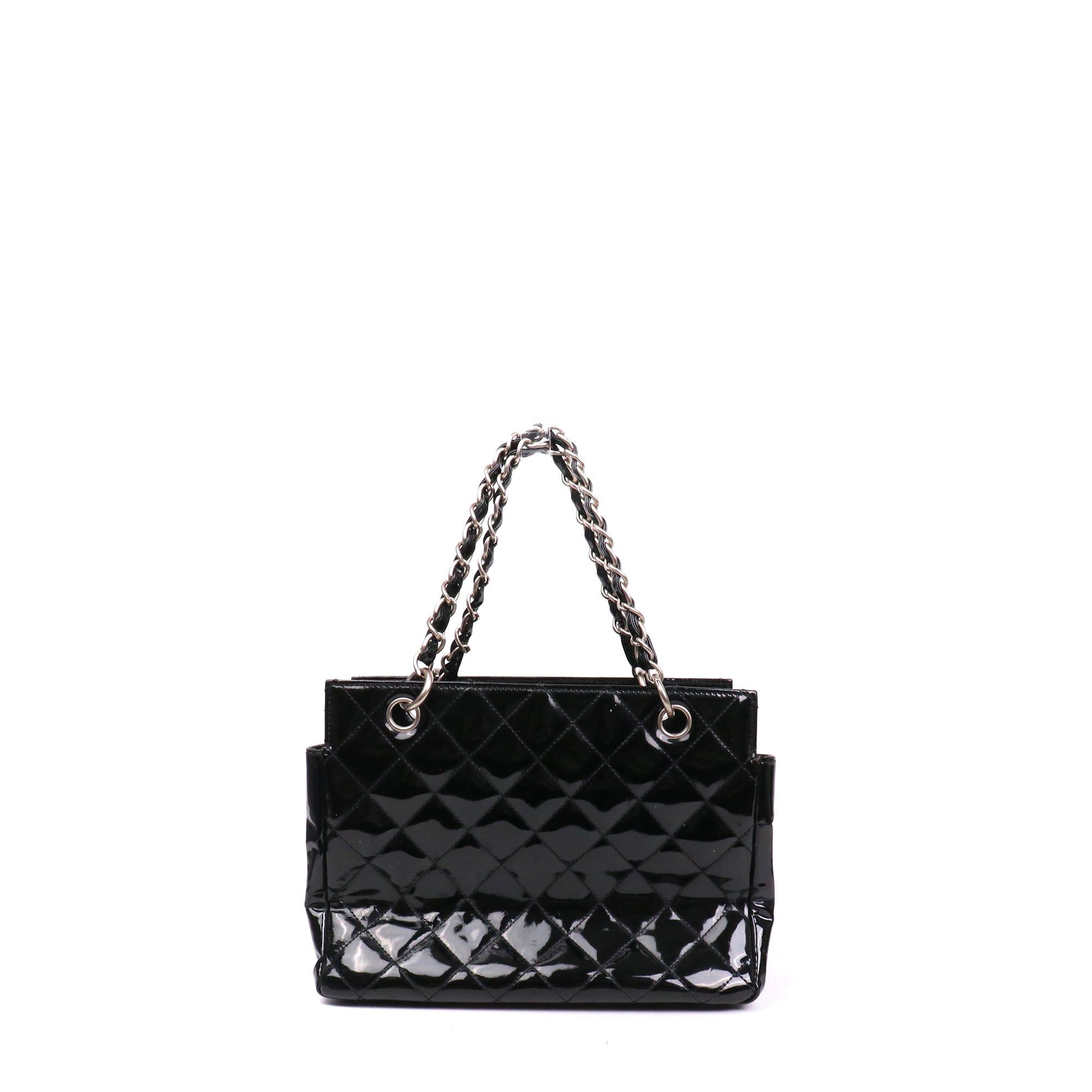 Chanel CHANEL - Chanel Shopping shoulder bag in black patent leather Size ONE SIZE - 3 Thumbnail