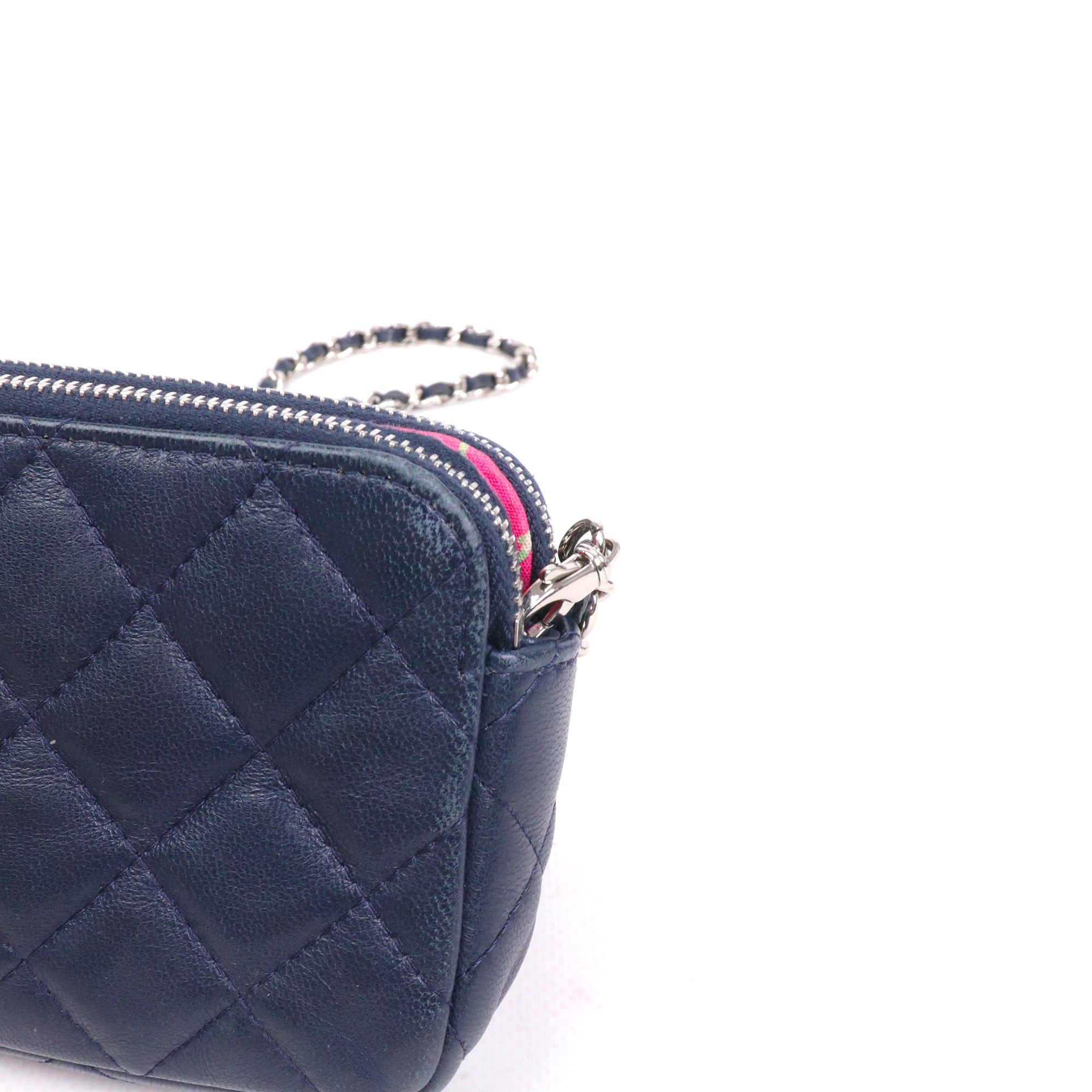 Chanel CHANEL - Chanel Timeless Wallet On Chain bag in navy blue leather Size ONE SIZE - 6 Thumbnail