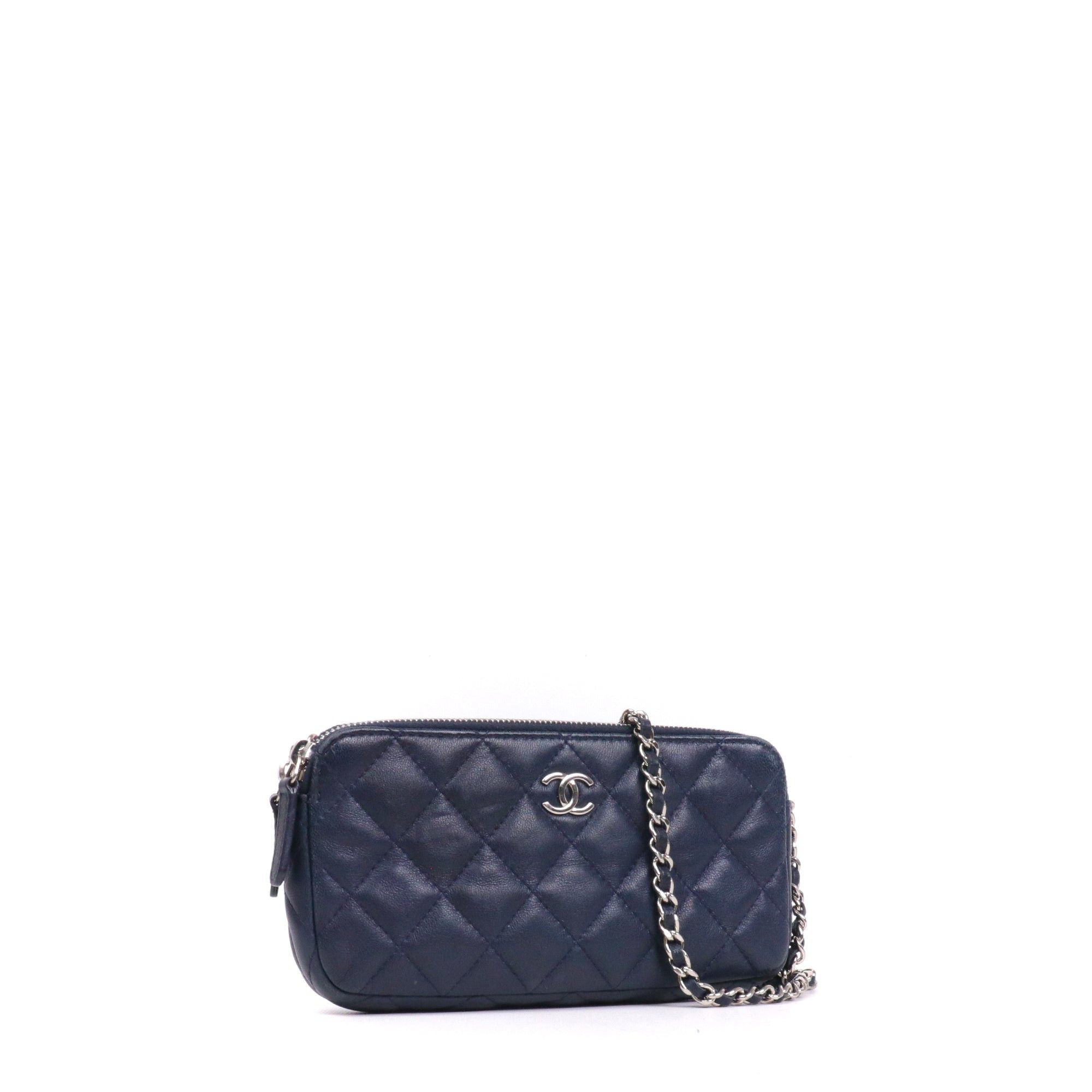 Chanel CHANEL - Chanel Timeless Wallet On Chain bag in navy blue leather Size ONE SIZE - 2 Thumbnail