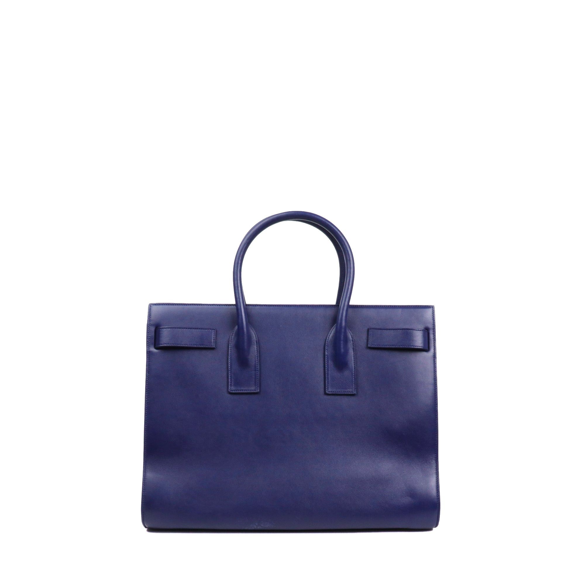 Saint Laurent Paris SAINT LAURENT - Saint Laurent Medium Day Bag in midnight blue leather Size ONE SIZE - 3 Thumbnail