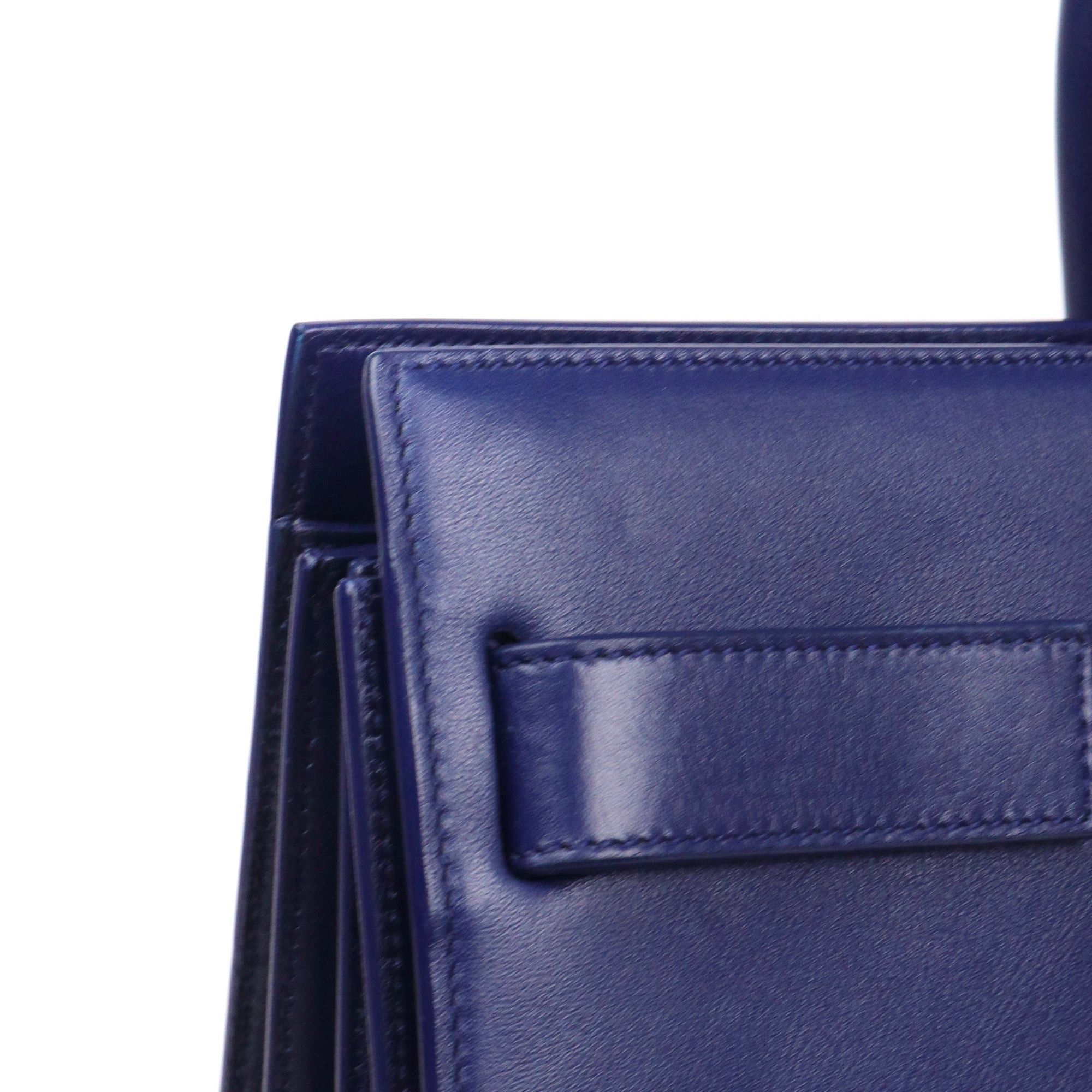 Saint Laurent Paris SAINT LAURENT - Saint Laurent Medium Day Bag in midnight blue leather Size ONE SIZE - 7 Thumbnail