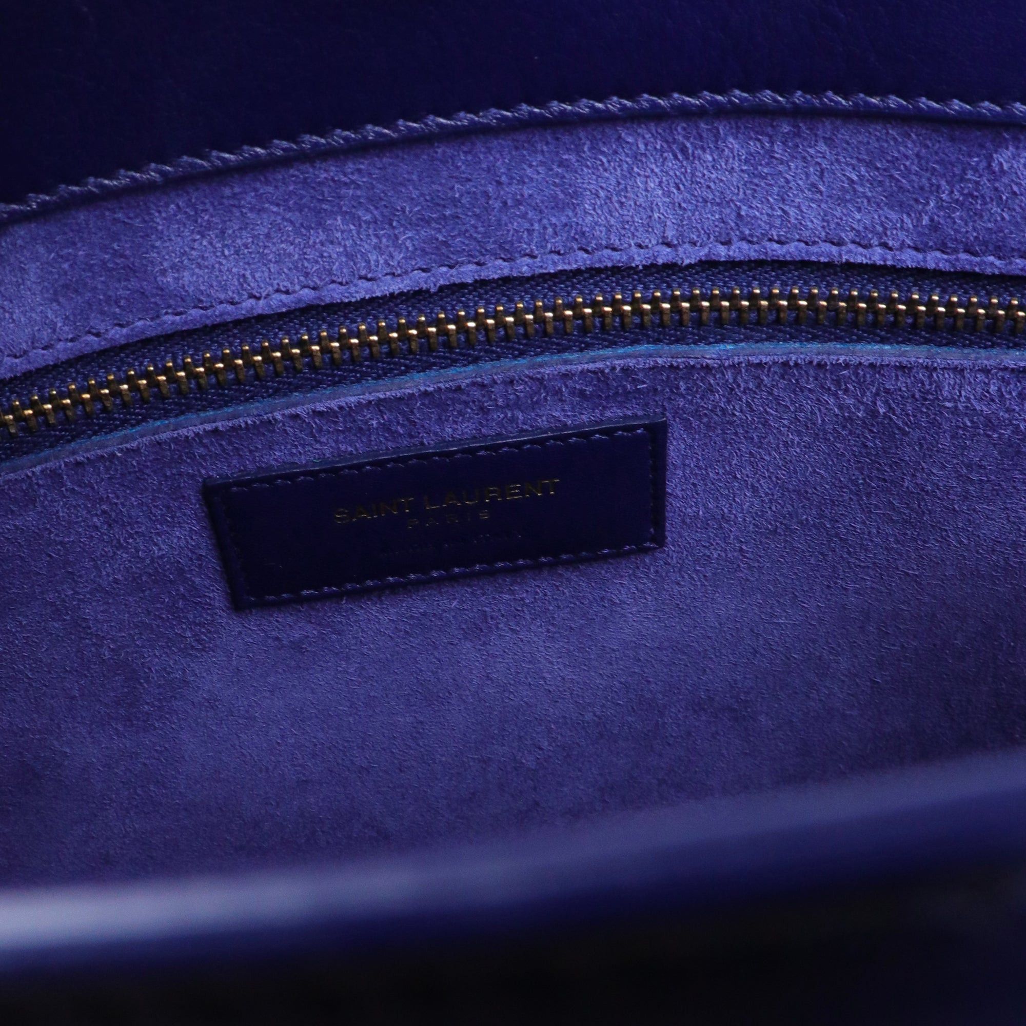 Saint Laurent Paris SAINT LAURENT - Saint Laurent Medium Day Bag in midnight blue leather Size ONE SIZE - 10 Thumbnail