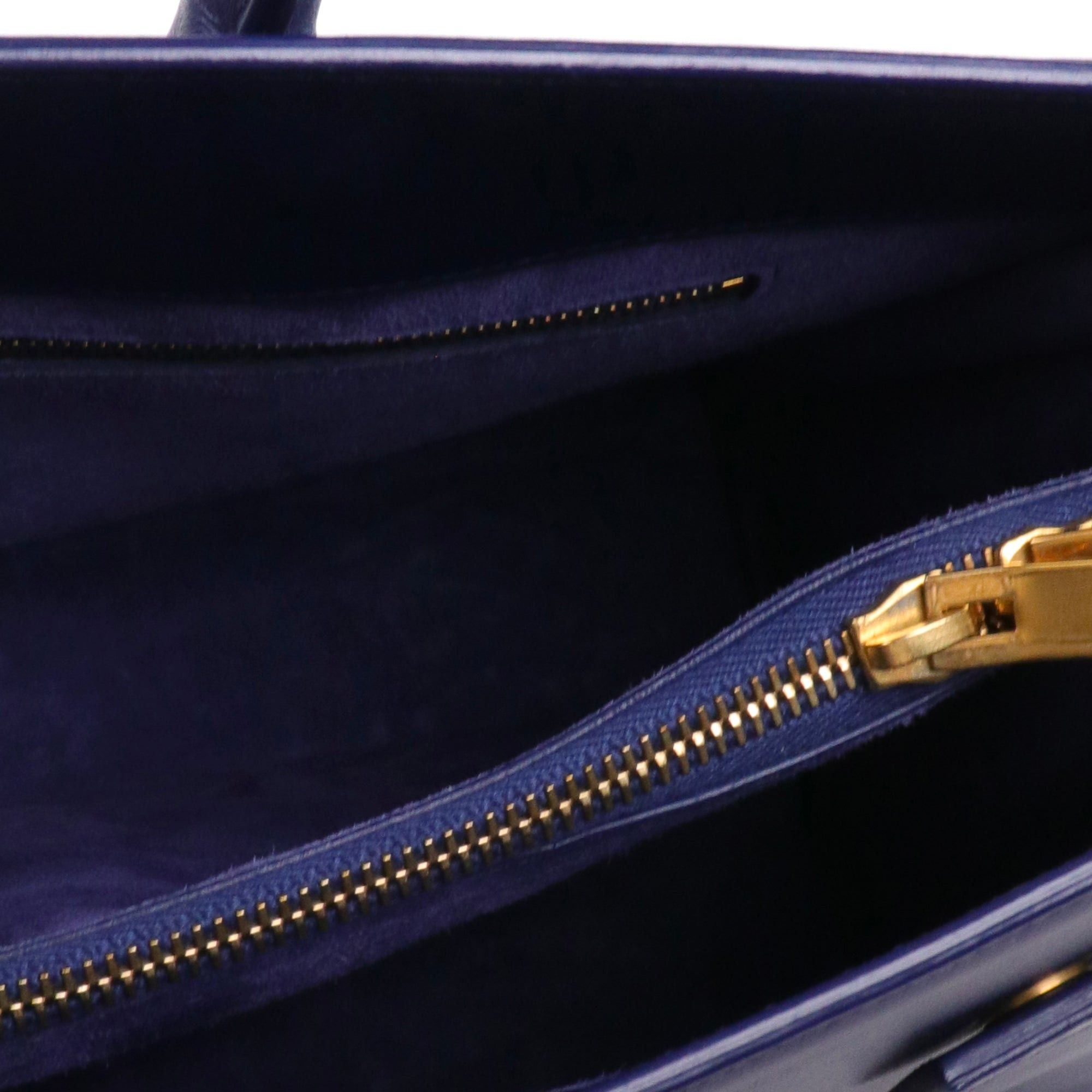 Saint Laurent Paris SAINT LAURENT - Saint Laurent Medium Day Bag in midnight blue leather Size ONE SIZE - 9 Thumbnail